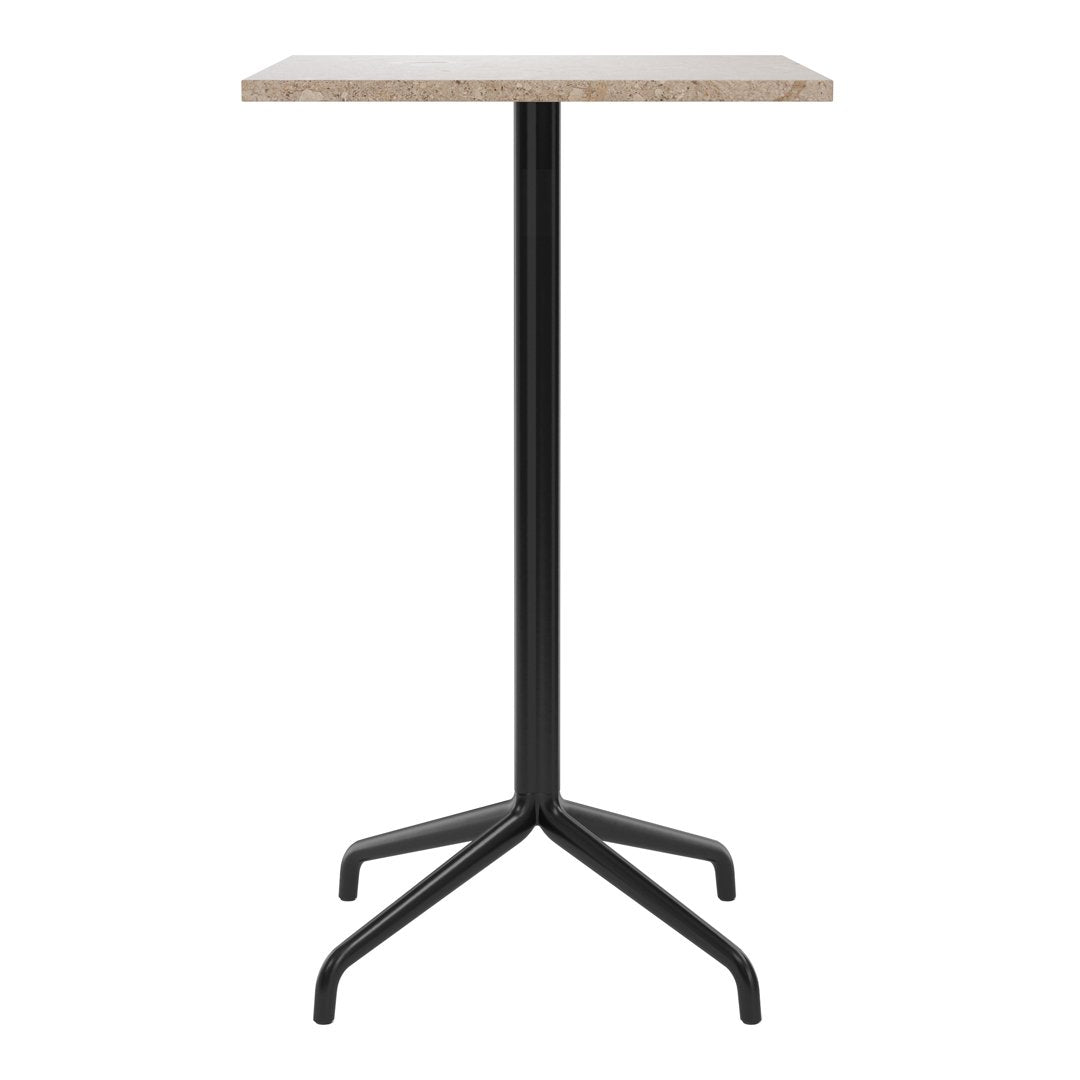 Modern Harbour Column Bar Table - Rectangular Design with Star Base - Perfect for Home Bars, Restaurants & Outdoor Patios