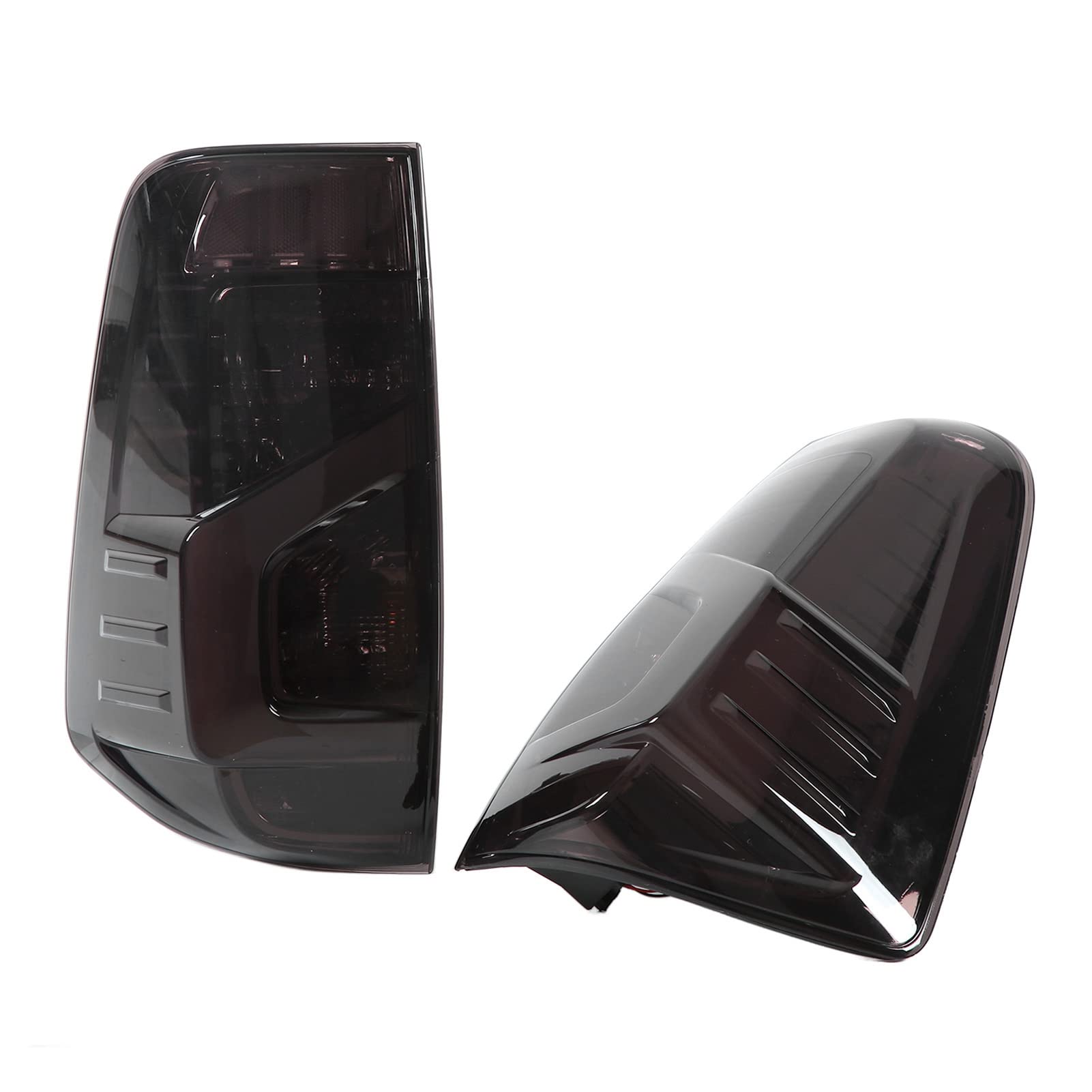 Aramox 2Pcs Car LED Tail Lights - 12V Red Smoke Lens Brake Reverse Turn Signal Lights for Nissan Navara NP300 2021 | Durable Replacement for Halogen Lights | Perfect for Night Driving & Off-Road Adventures