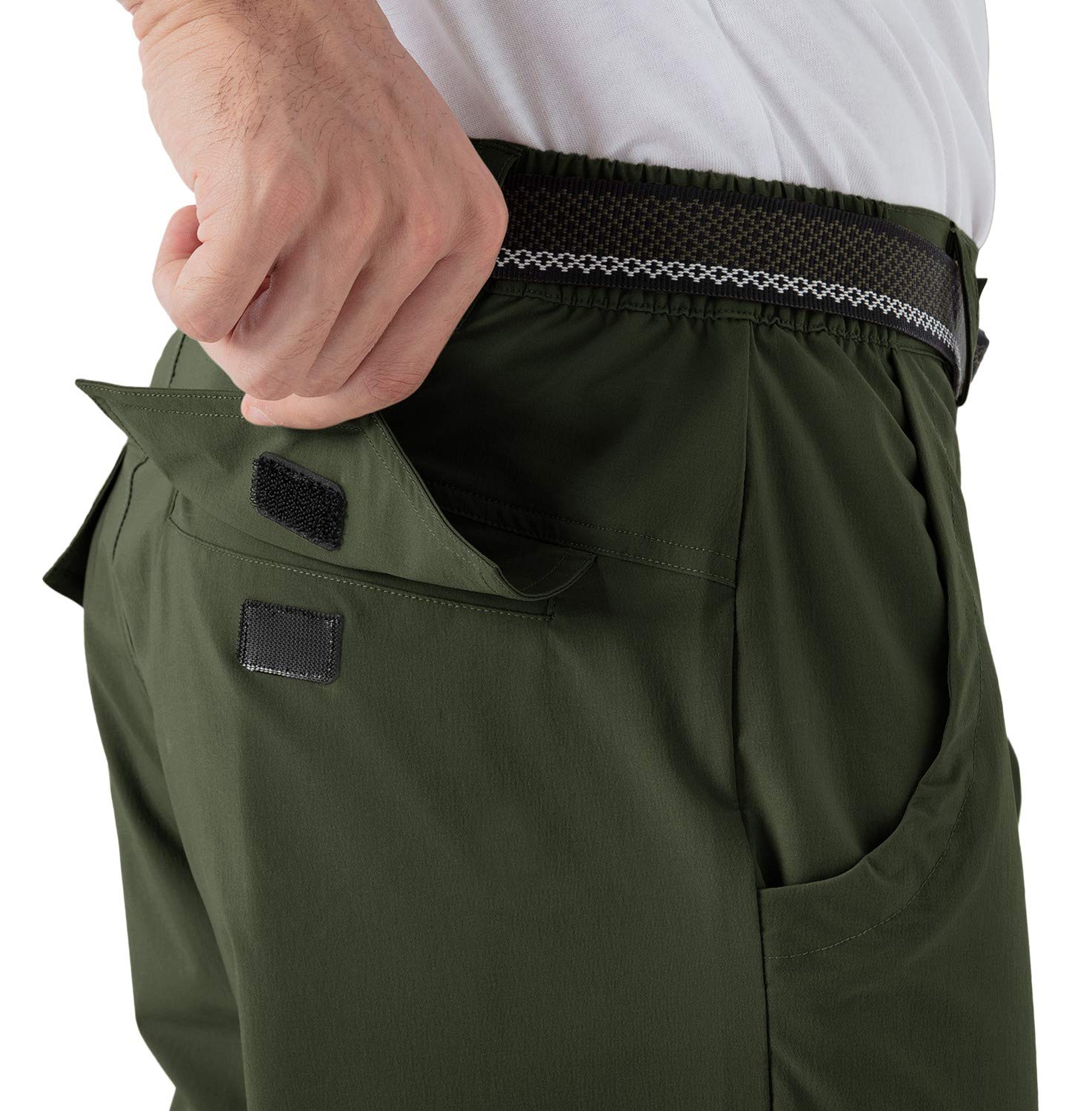 Rdruko Men's Hiking Pants - Lightweight Quick-Dry Water-Resistant Outdoor Pants with 6 Pockets for Hiking, Travel, Work & Fishing | Perfect for Adventure & Outdoor Activities