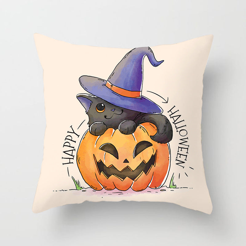 Spooky Halloween Pillowcase - Soft & Comfortable Decorative Pillow Cover for Halloween Decorations - Perfect for Home, Party, and Seasonal Decor