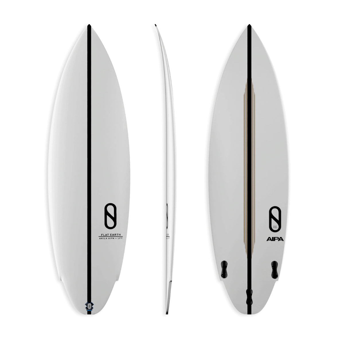 Firewire Slater Designs Flat Earth 5'11 Surfboard with Futures Fins - Perfect for Small to Medium Waves and Beach Surfing