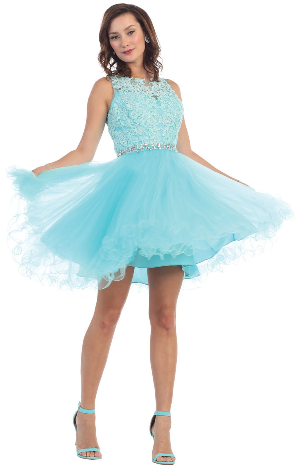 May Queen by Formal Dress Shops Inc FDS1280 Semi-Formal Homecoming Dress - Perfect for Prom, Dances & Special Occasions