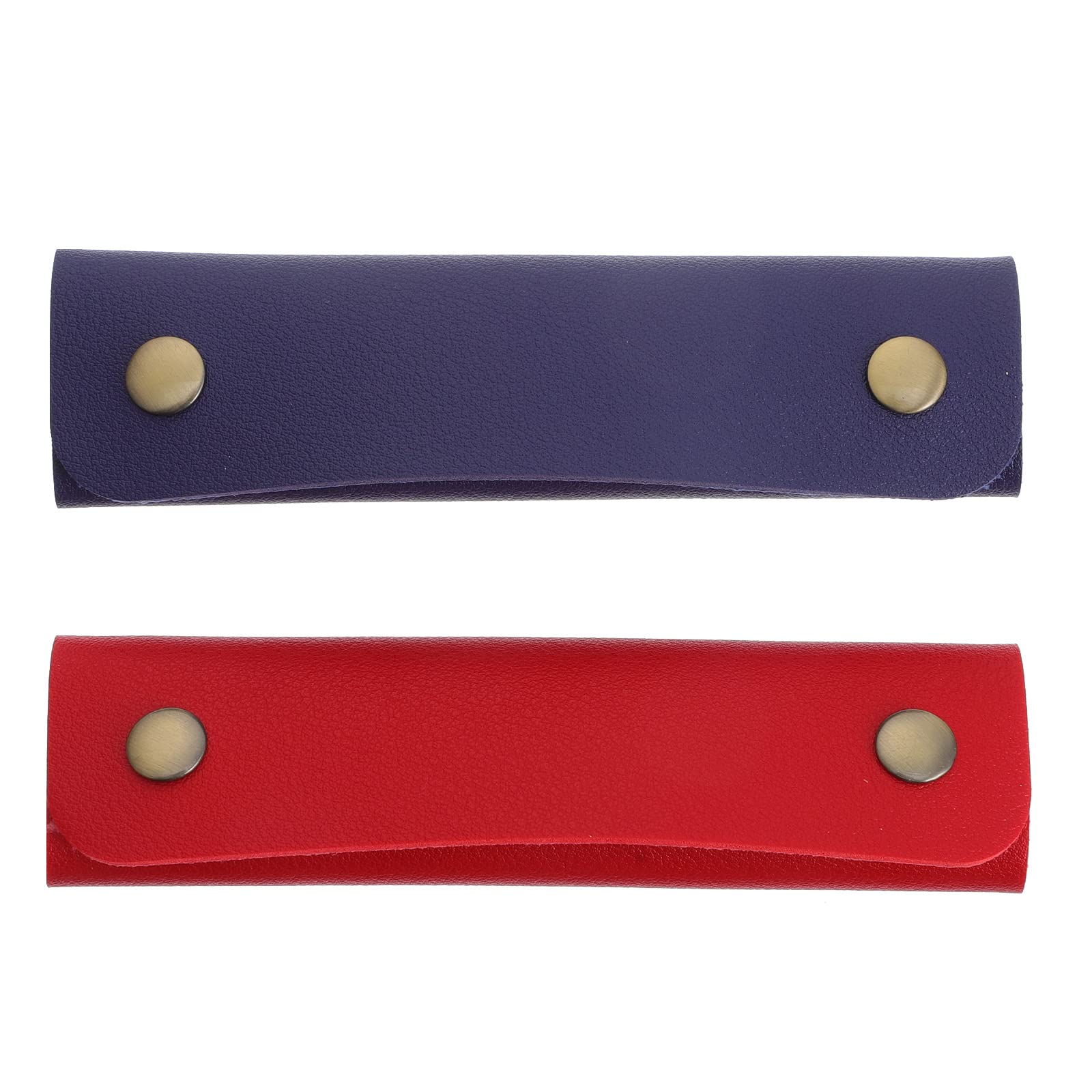 LUOZZY 2-Pack Genuine Leather Handbag Handle Covers - Purse Grip Protectors for Luggage, Wallets & Travel Bags - DIY Craft Supplies for Women's Accessories (Perfect for Travel, Shopping & Daily Use)