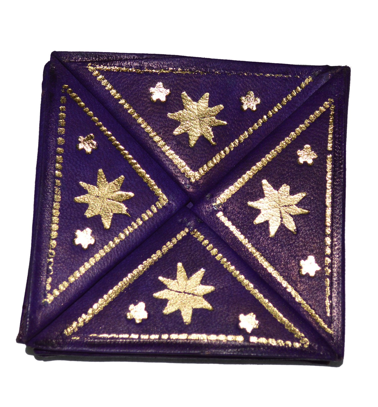 Handmade Moroccan Leather Pocket Wallet - Authentic Treasures of Morocco for Men & Women - Perfect for Travel, Everyday Use & Gift Giving