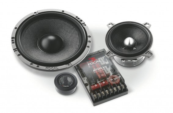 Focal 165 AS 3 3-Way Component Speaker System - Premium Car Audio for Clear Sound | Perfect for Car Audio Upgrades & High-End Sound Systems