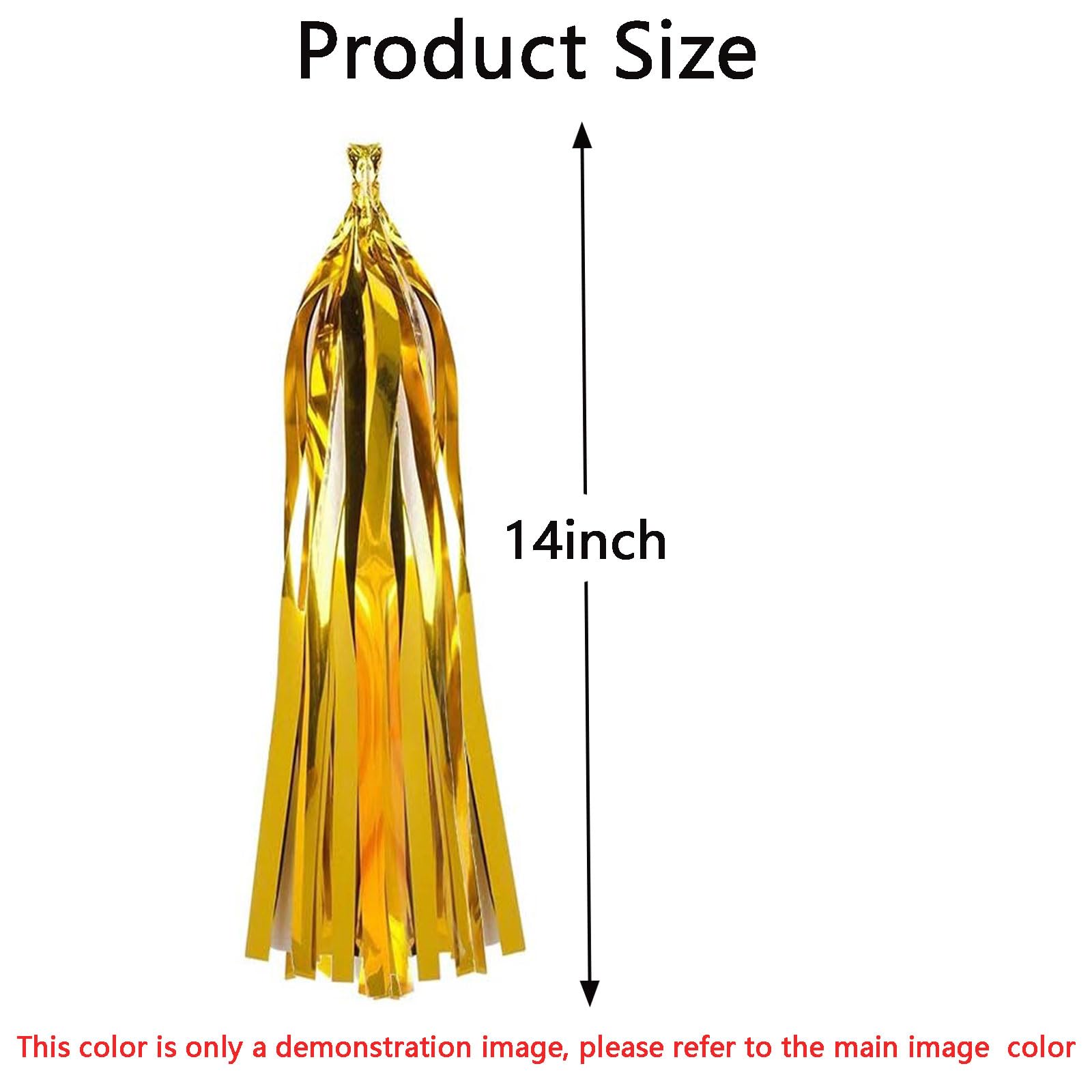 We Moment Purple & Gold Tissue Paper Tassel Garland - 15 PCS Party Decorations for DIY Birthday, Baby Shower, Wedding & Graduation Events