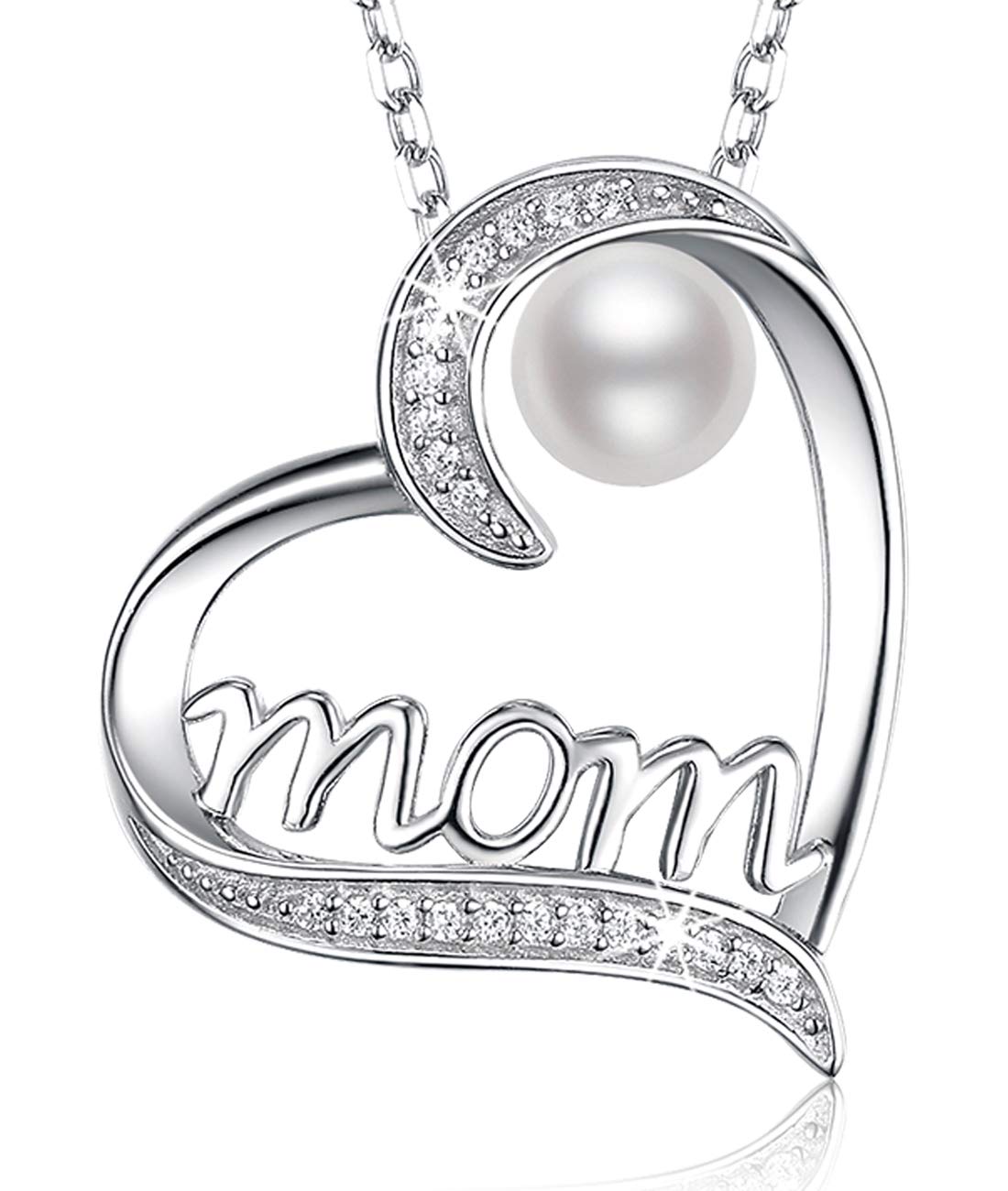 April & May Birthstone Necklace for Women - 925 Sterling Silver Emerald Simulated Diamond Jewelry | Elegant Birthday Gift for Mom, Wife, or Daughter | Perfect for Mother's Day, Anniversaries & Special Occasions