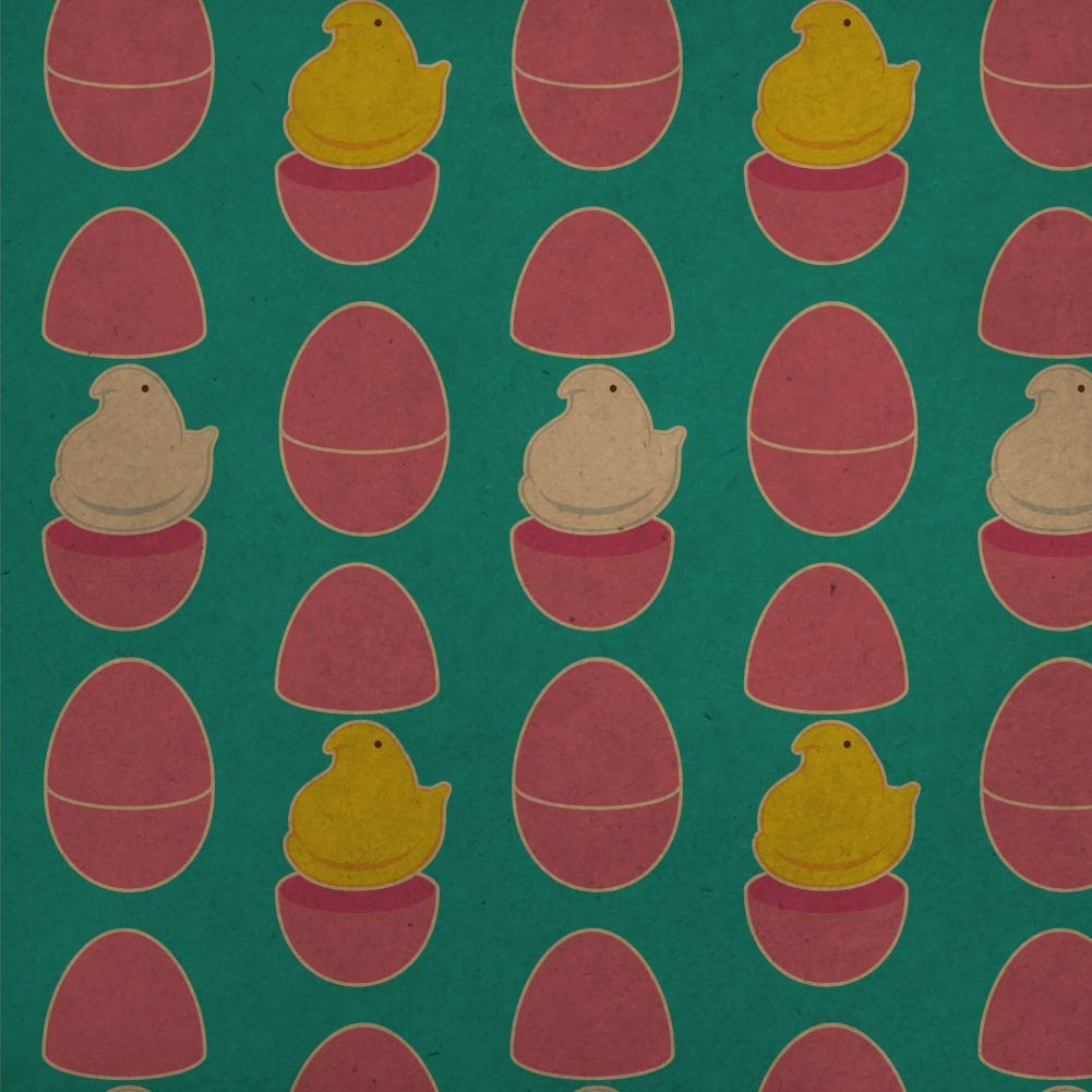 Peeps Hatching Easter Eggs Premium Kraft Gift Wrap Paper Roll - Colorful Spring & Easter Party Decorations, DIY Crafts, Birthday Gifts Wrapping