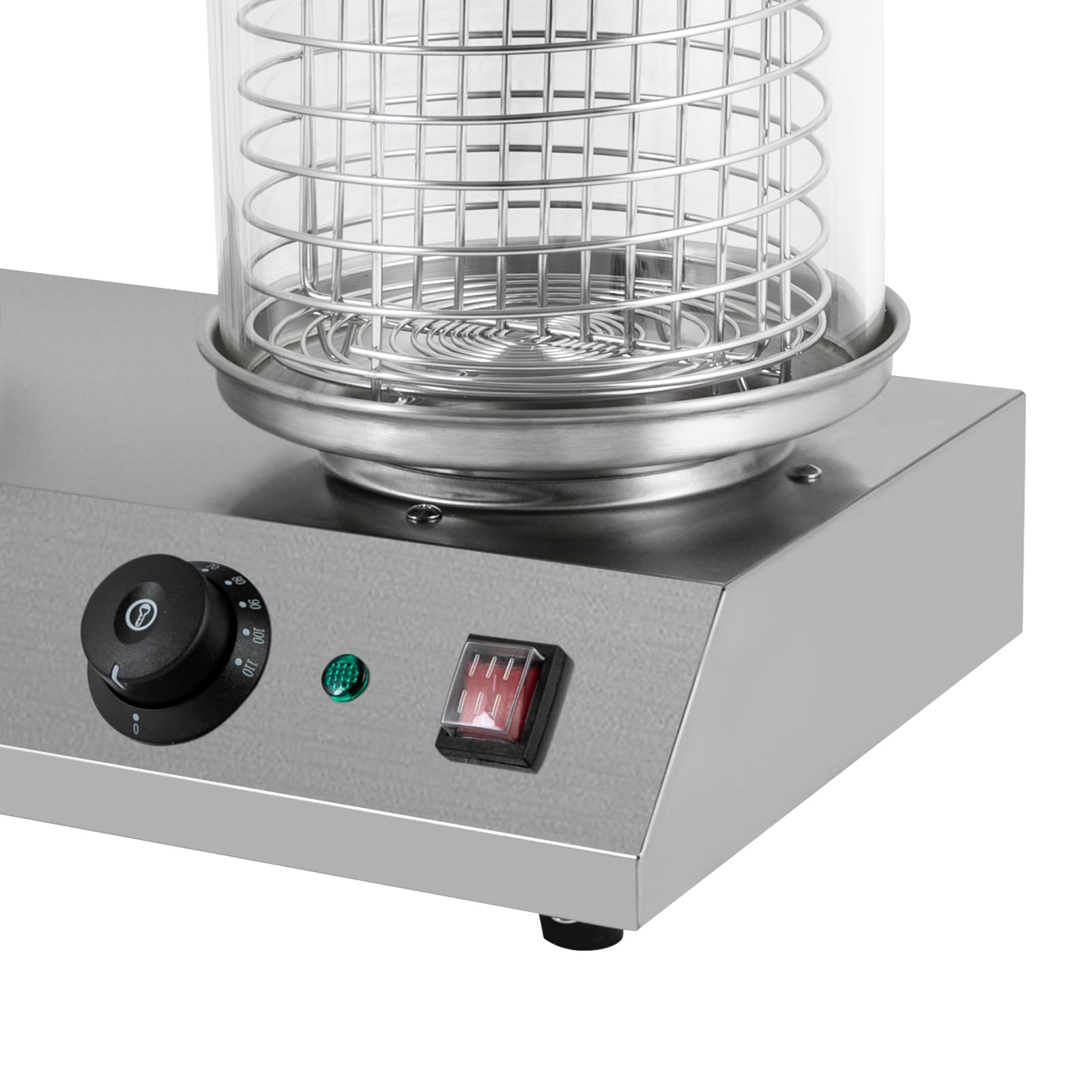 Commercial Hot Dog Machine & Bun Warmer - 458W 3 Hot Dog Steamer Toaster with Stainless Steel for Sausages, Dumplings, Vegetables - Perfect for Restaurants, Food Trucks, and Catering Events