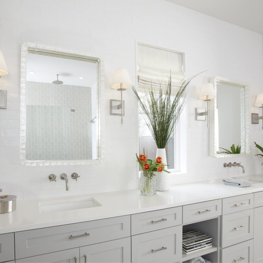 Cyan Design 11572 Triton Mirror - White Wall Mirror for Bathroom, Bedroom & Living Room Decor | Elegant Home Accent for Modern Interiors