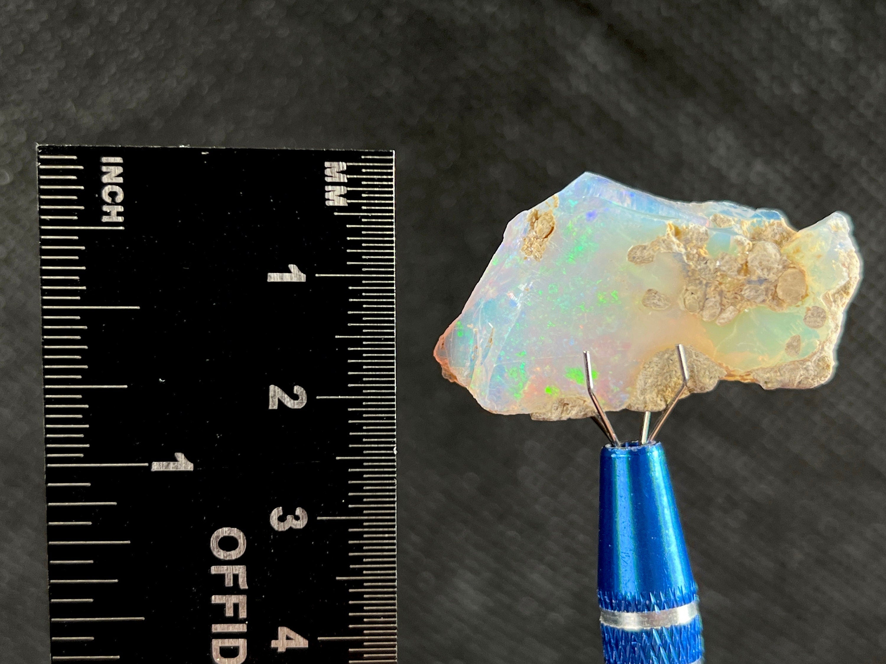 Premium 4A Welo Opal Raw Crystal - Certified Cutting Grade Opal Gemstone for Jewelry Making (50619) - Perfect for Rings, Necklaces & DIY Craft Projects