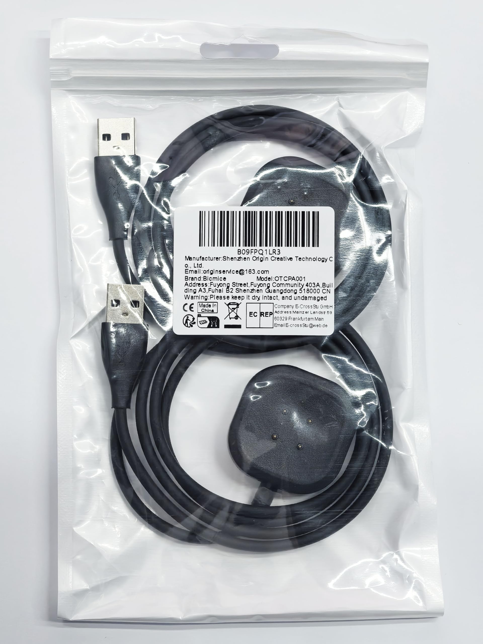 3.3Ft USB Charger Cable for Fitbit Sense/Sense 2/Versa 3/Versa 4 - Magnetic Charging Power Cord for Smartwatch - Perfect for Home, Office & Travel Use