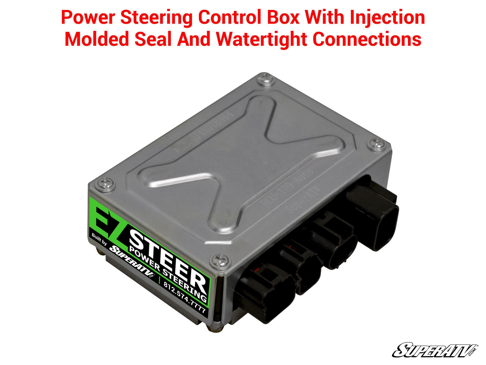 SuperATV Power Steering Kit for 2012+ John Deere Gator 835M - Easy Install Plug & Play System Reduces Steering Effort & Eliminates Bump Steer - Perfect for Off-Roading, Farm Work & Heavy Duty Utility Tasks