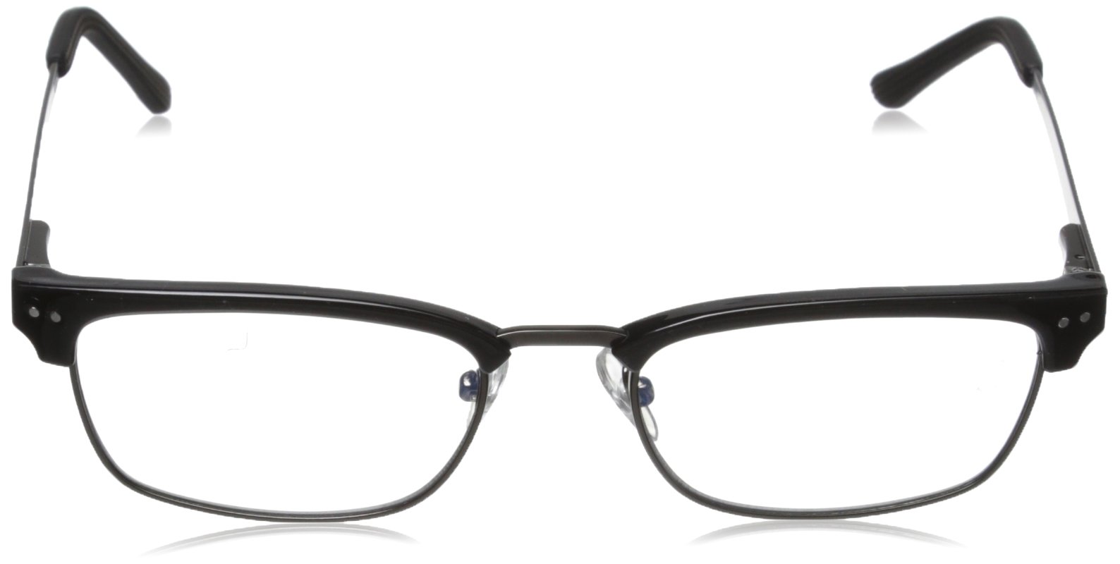 Foster Grant Men's Wally Rectangular Reading Glasses +1.00 to +4.00 Strength - Lightweight Metal Frame for Computer Work & Reading Books