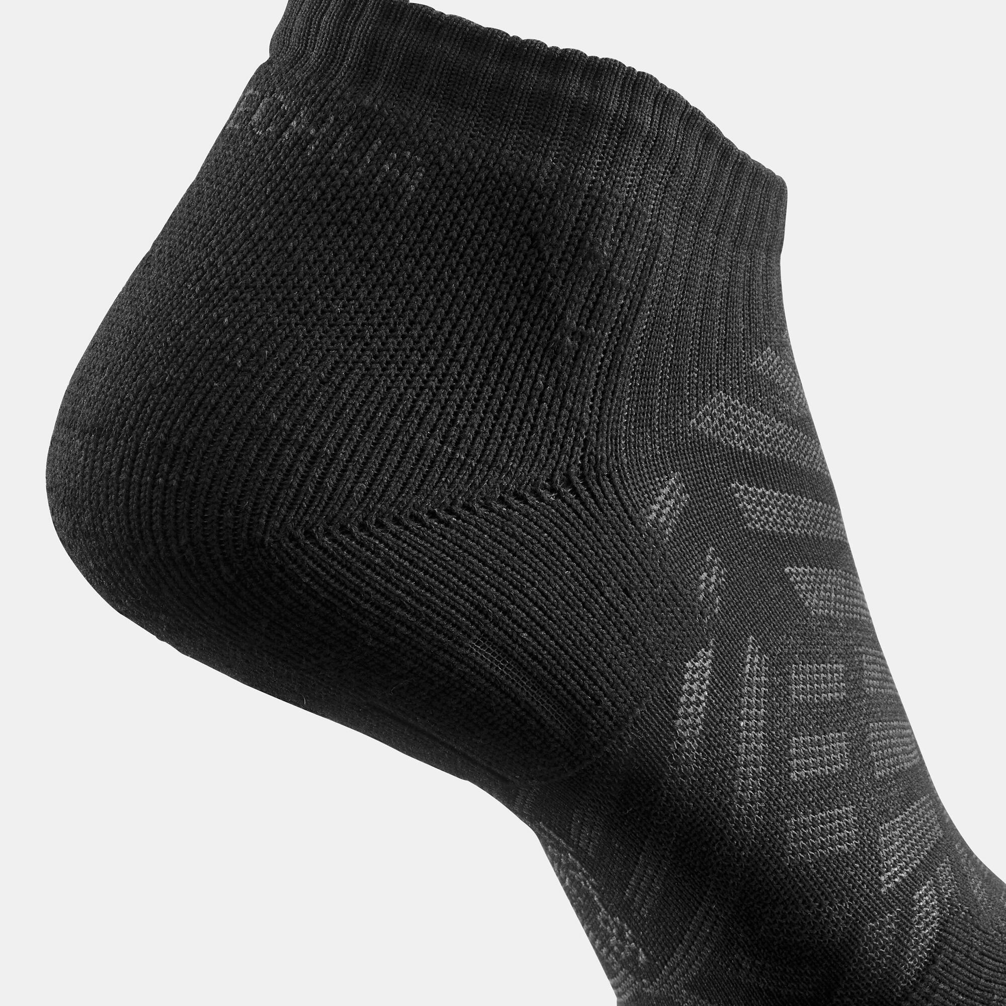 Quechua Hike 100 Low Cut Hiking Socks 2-Pack - Breathable & Cushioned for Outdoor Adventures - Perfect for Trail Running, Camping and Mountain Climbing