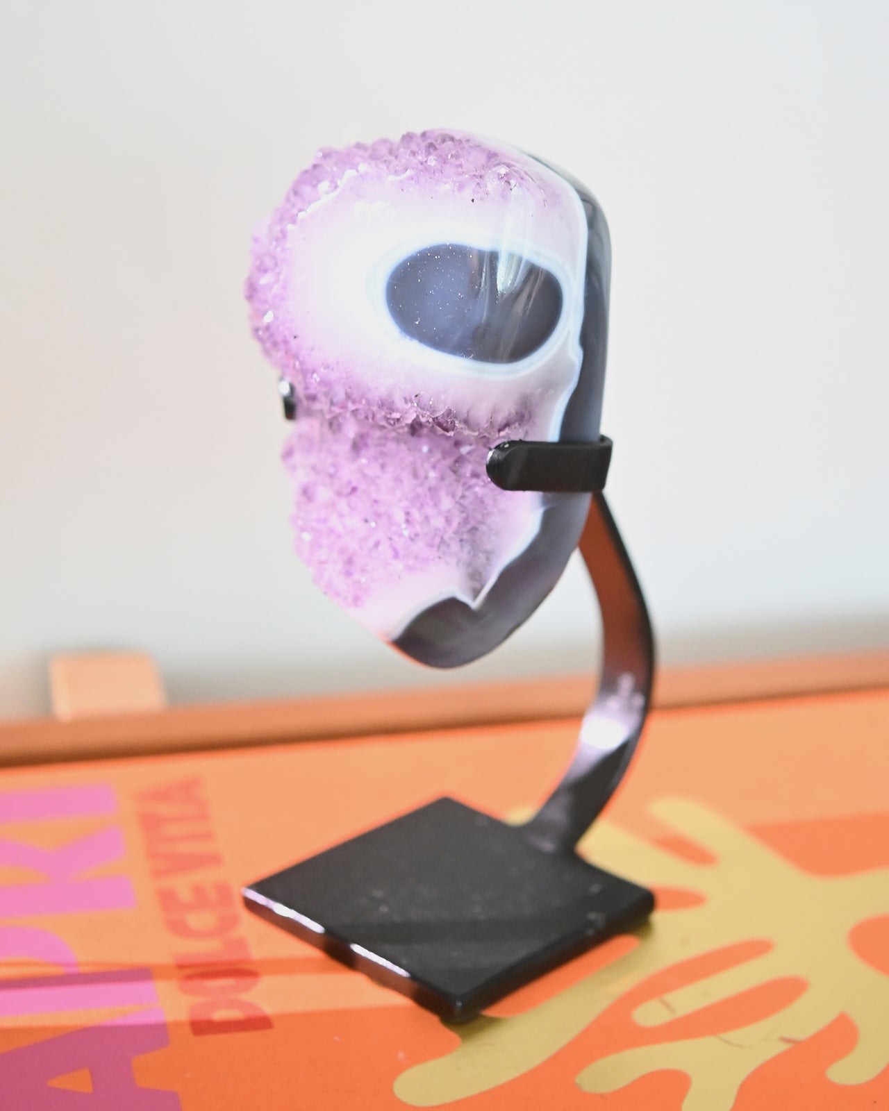 Natural Amethyst Stalactite Geode Crystal Cluster - 3.5 lbs Raw Purple Quartz Specimen for Home Decor, Meditation & Healing | Perfect for Crystal Collections, Feng Shui, and Spiritual Gifts