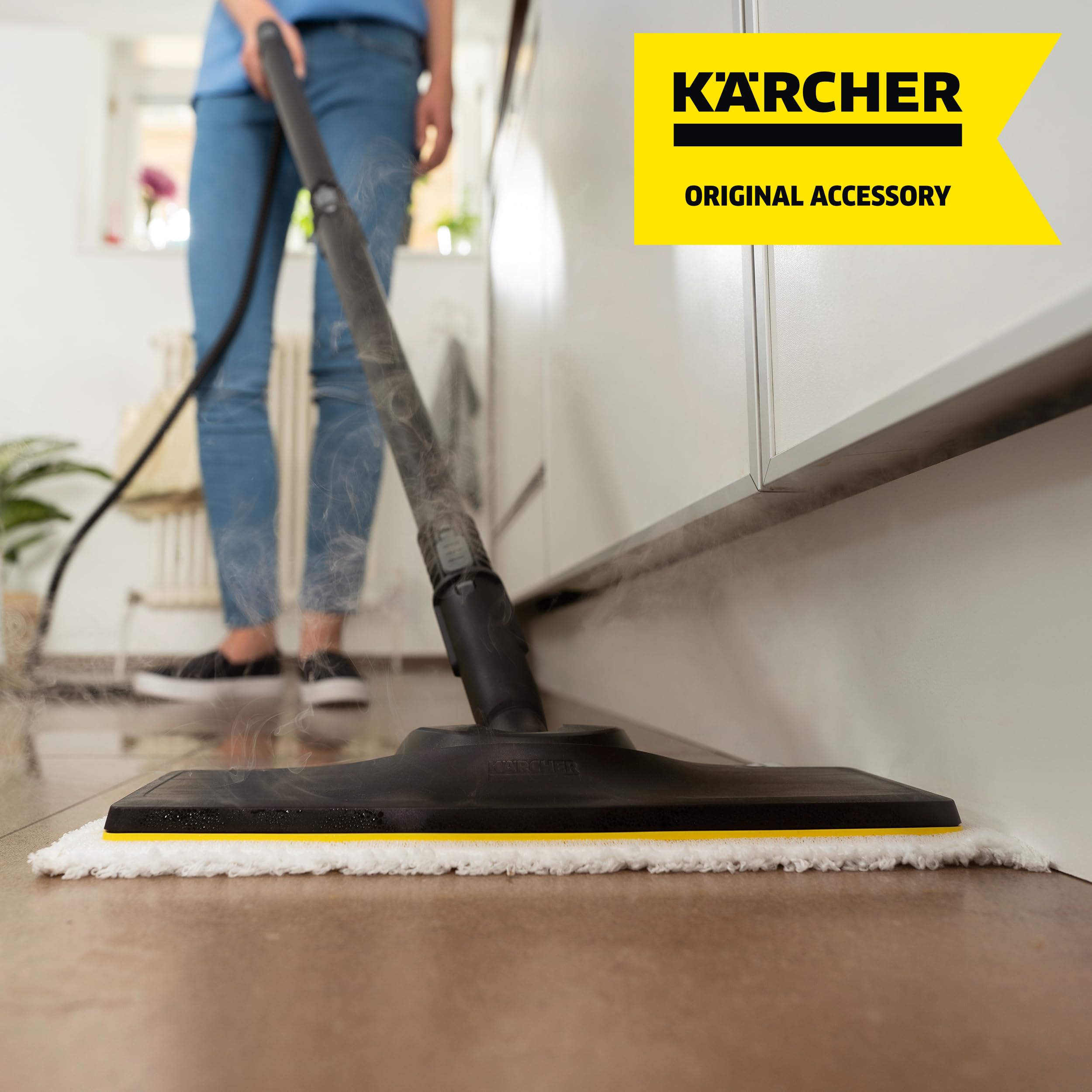 Kärcher SC3 Steam Cleaner Floor Pads - 2 Pack Microfiber Pads for Karcher Steam Mops & Power Steamers - Perfect for Hardwood, Tile & Laminate Floors - Deep Cleaning & Sanitizing