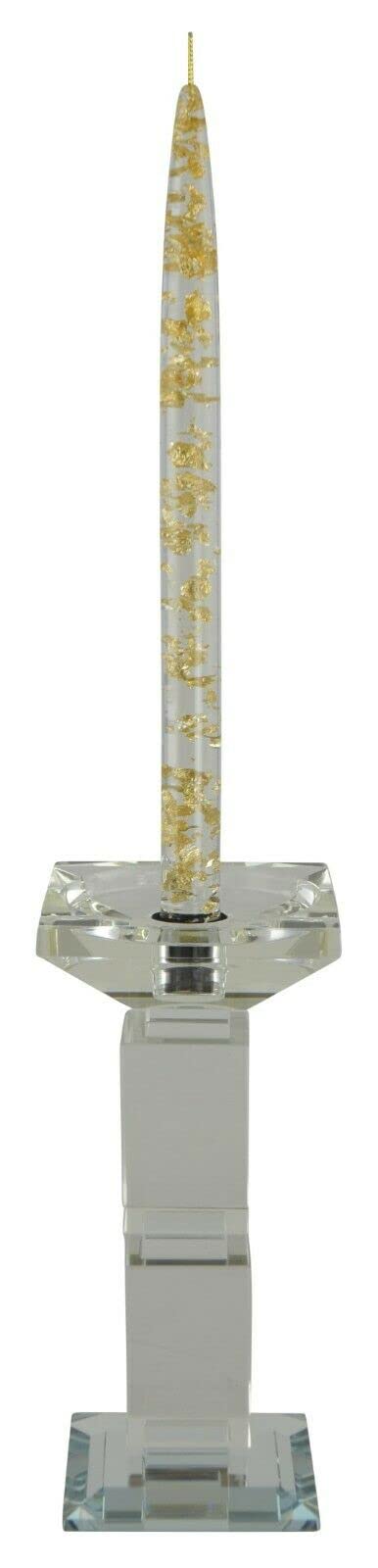 7.5 Inch Elegant Crystal Candle Holder with Gift Box - Perfect for Wedding Centerpieces, Home Decor, and Romantic Gifts