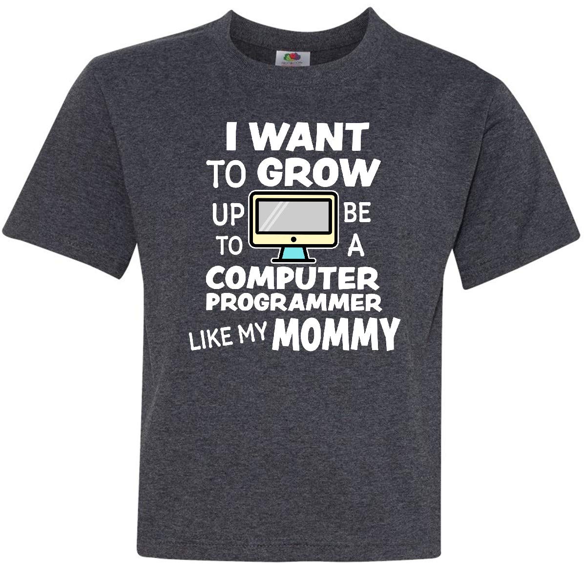 Inktastic 'I Want to Grow Up to Be a Computer Programmer' Youth T-Shirt - Funny Coding Tee for Kids & Teens - Perfect for STEM Events, School Days & Tech Enthusiasts