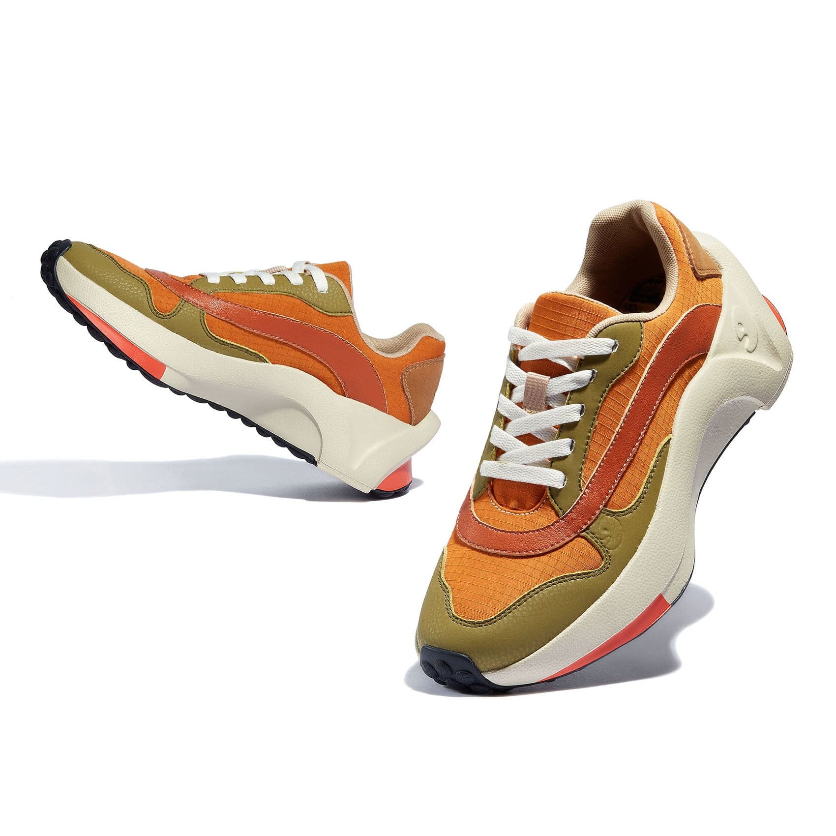 Orange Green Sevilla II Women's Shoes - Stylish & Comfortable Sneakers for Casual Wear, Walking & Running