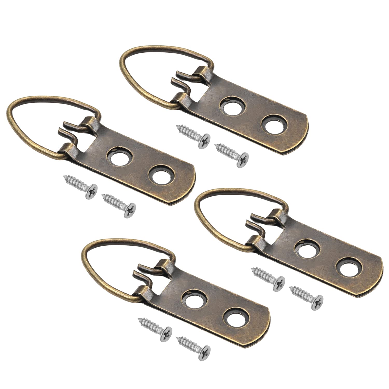 MroMax 20PCS Bronze Picture Frame Hooks 2.13