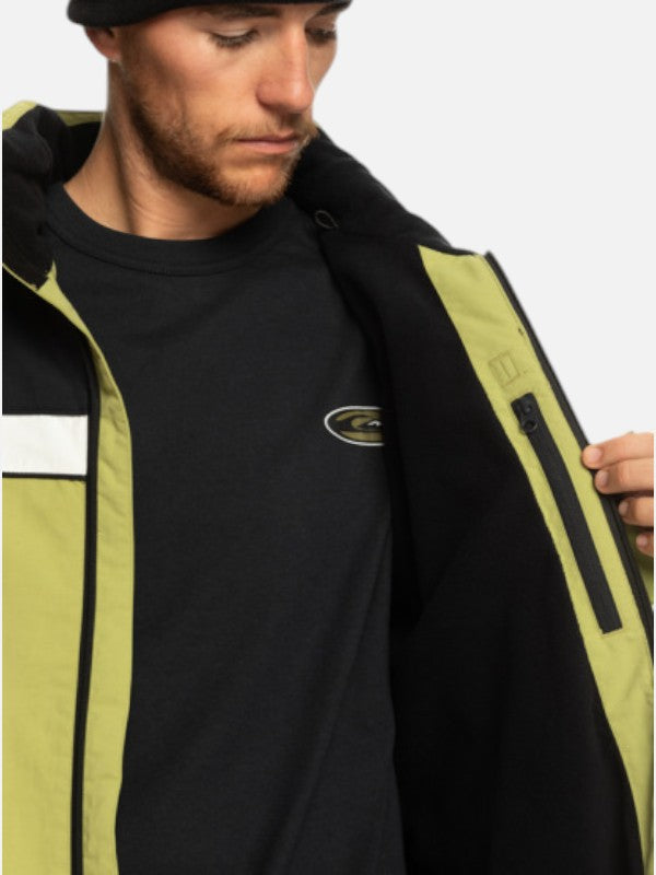 Quiksilver Snow Live Wire Olive Green Snow Jacket - Waterproof & Insulated Winter Coat for Skiing, Snowboarding & Outdoor Adventures