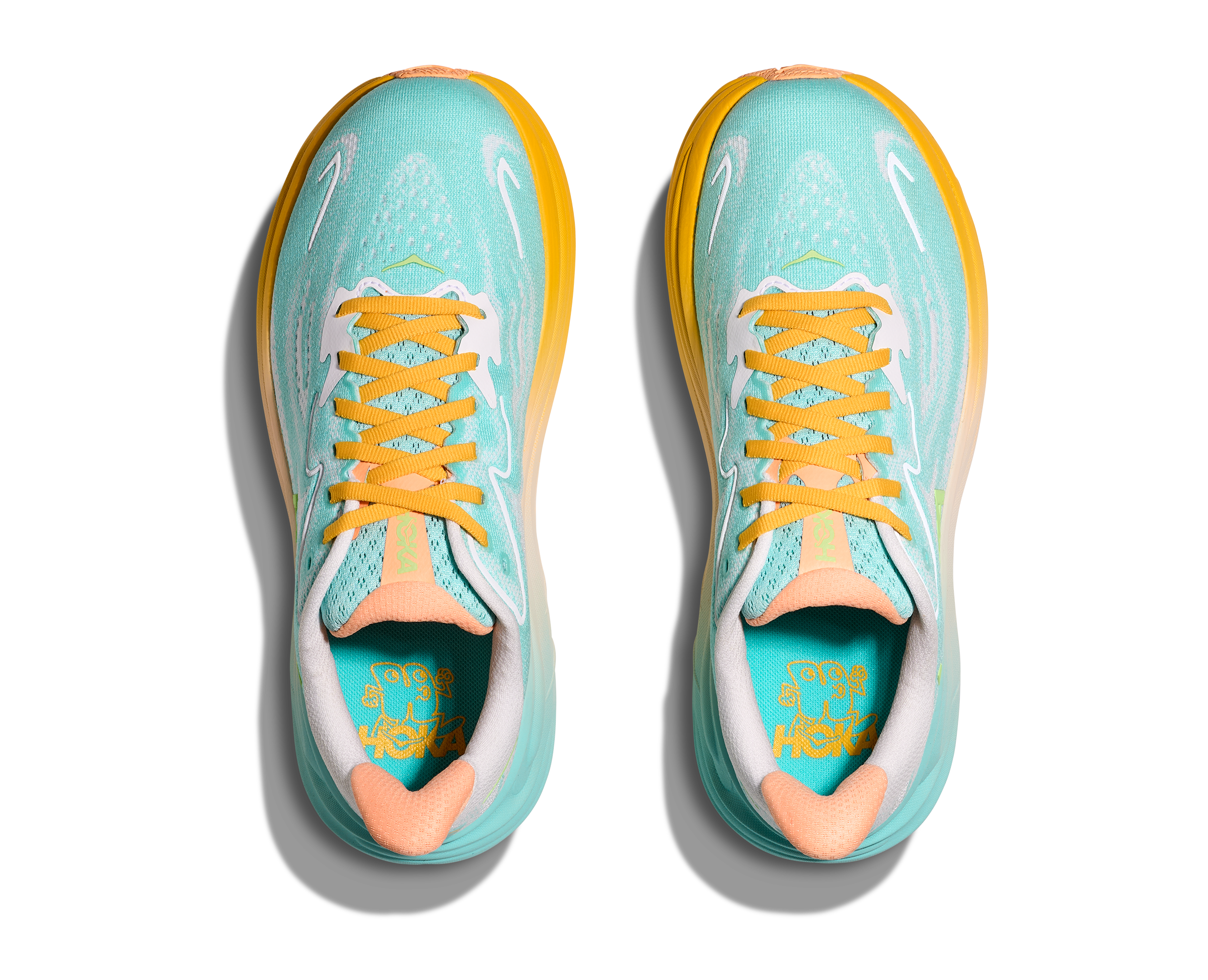 HOKA Women's Clifton 10 Running Shoes - Blue Spark/White | Lightweight Cushioned Road Running Sneakers for Women | Perfect for Marathon Training & Daily Jogging