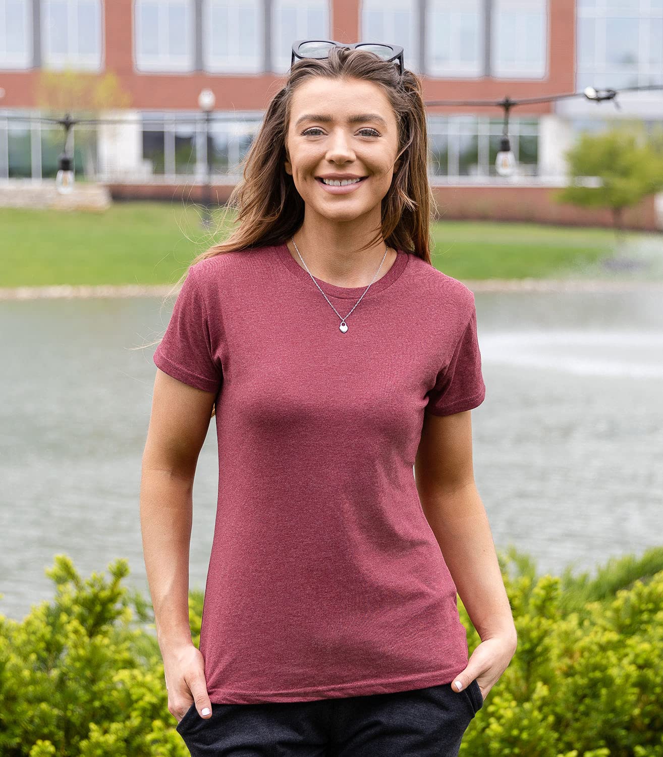 Easter Women's Short Sleeve Graphic T-Shirt - Wine Egg Hunt Design - Funny Holiday Party Outfit for Easter Celebrations & Spring Gatherings