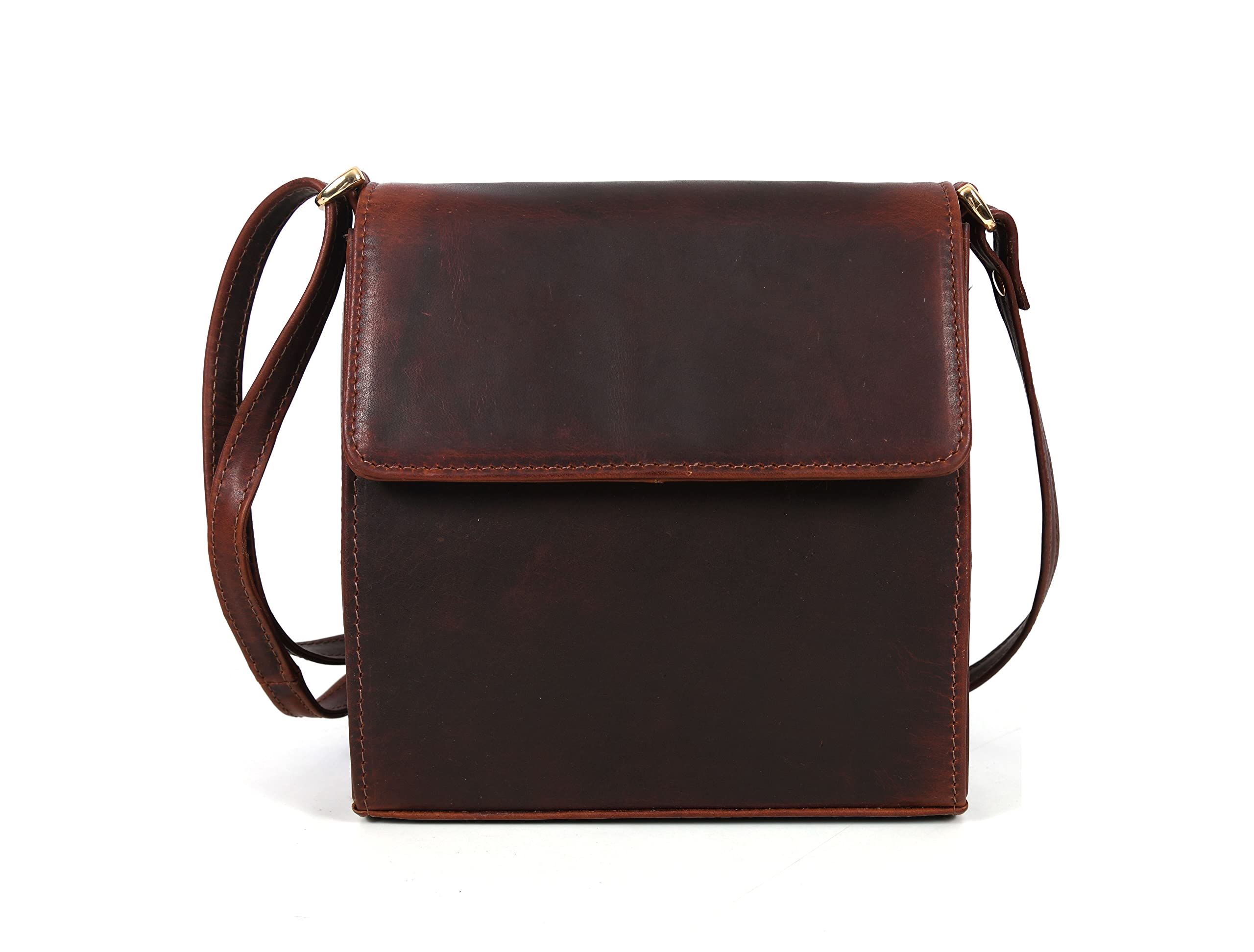 Stylish Leather Crossbody Bag for Women & Kids - Roomy & Durable by Aaron Leather Goods - Perfect for School, Travel & Everyday Use