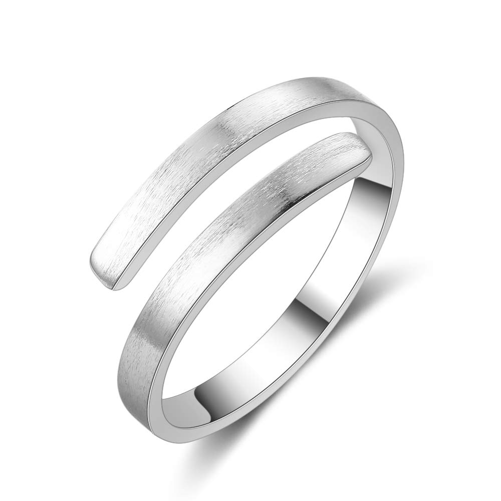Personalized Adjustable Name Rings for Women - Free Engraved BFF Jewelry Gift Set (2 Names) | Best Friend Spiral Rings for Anniversary, Birthday & Special Occasions
