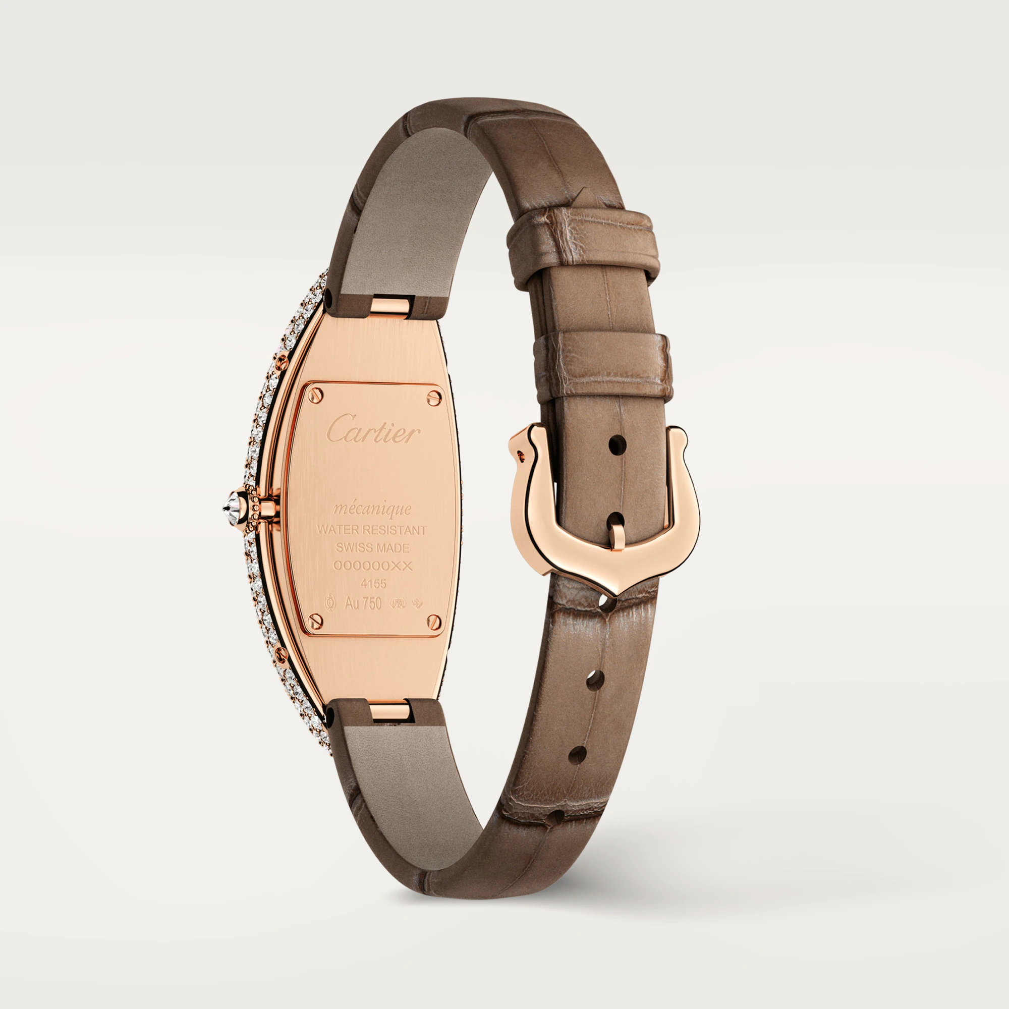 Cartier Baignoire 18K Rose Gold Diamond Ladies Watch - Luxury Swiss Timepiece for Women, Elegant Dress Watch for Special Occasions & Formal Events