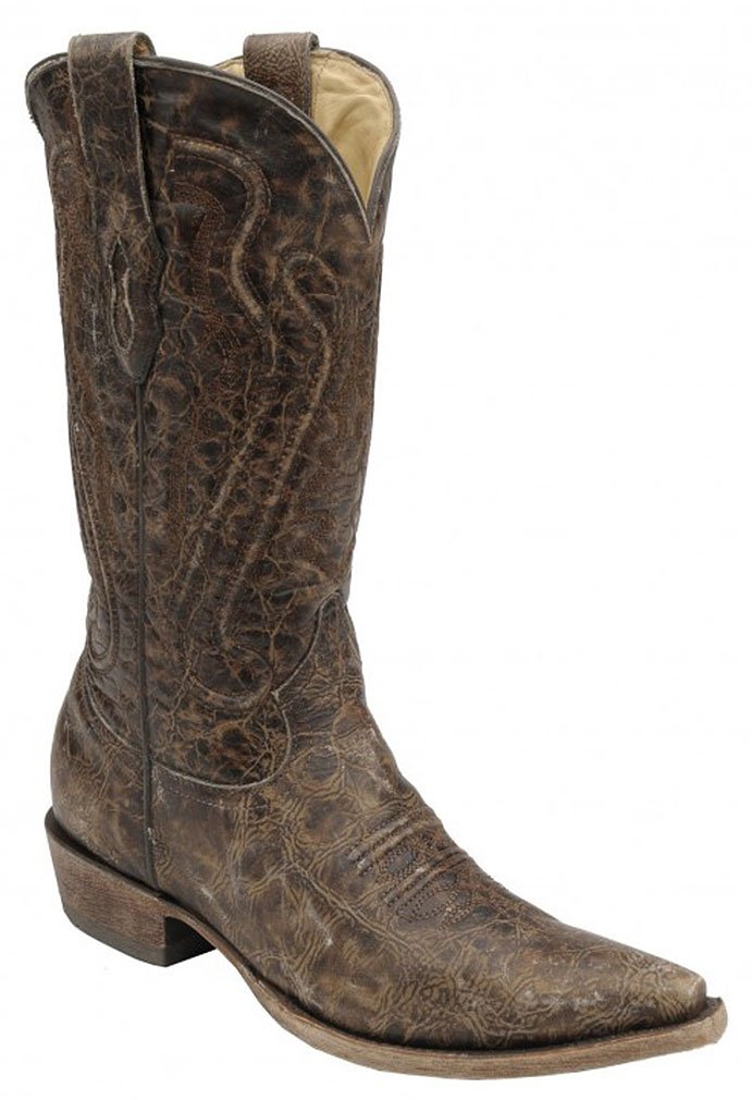 CORRAL Men's Genuine Leather Cord Stitch Cowboy Boots C2793 - Western Style Riding Boots for Country Music Festivals & Rodeo Events