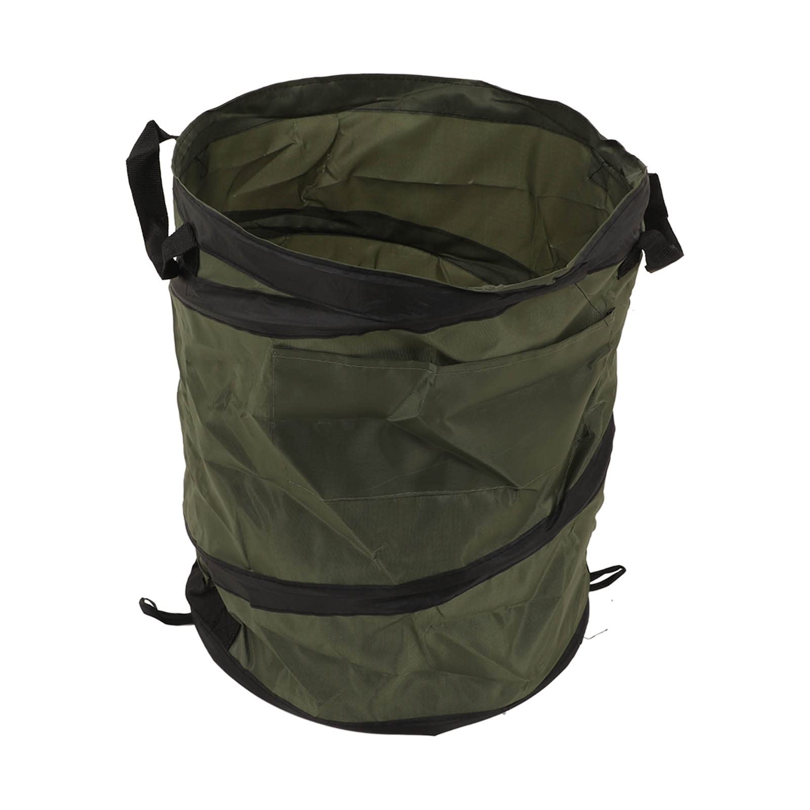 Collapsible Trash Can with Locking Design - Durable Oxford Cloth & Spiral Steel Frame for Camping, Hiking, Outdoor BBQ & Picnics | Portable Garbage Bin with High Load Capacity | Perfect for RV Trips, Beach Outings & Backyard Parties