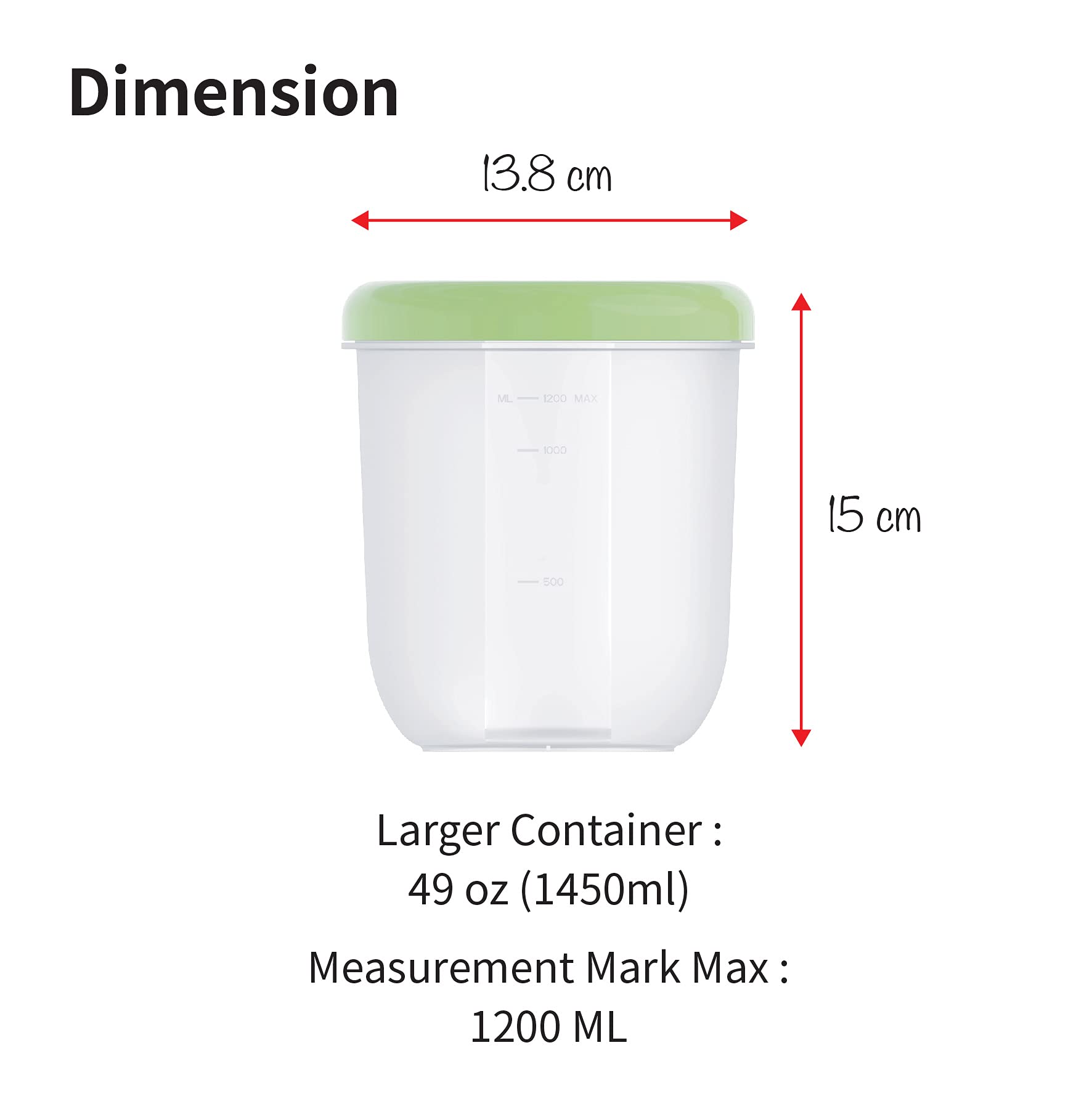 Premium FOSA Vacuum Food Storage Container Set - 49oz Microwavable Airtight Containers with Lids (2-Pack) - Ideal for Meal Prep, Leftovers & Kitchen Organization (Vacuum Unit Sold Separately)