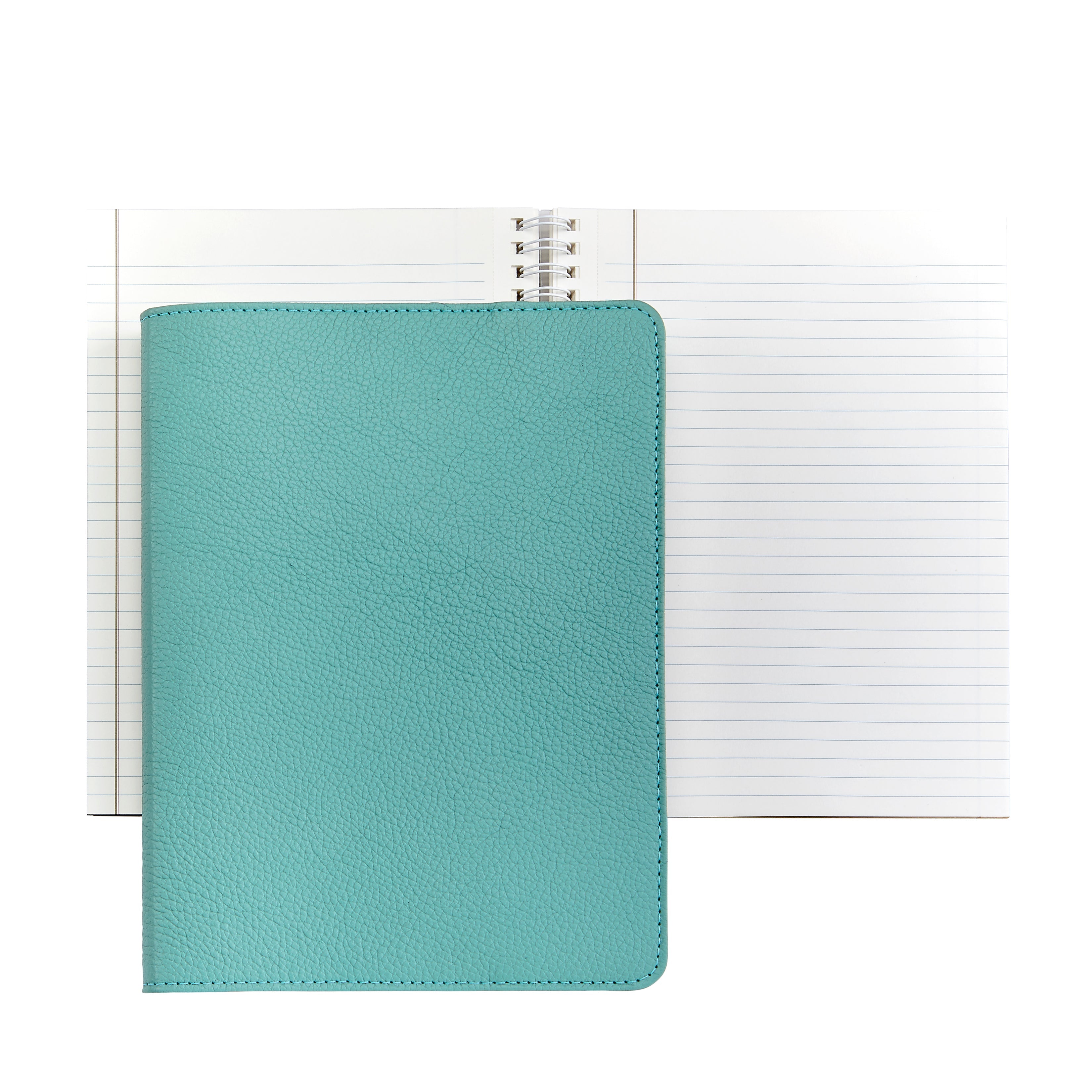 Premium 9 Inch Wire-O Notebook in Genuine Goatskin Leather - Perfect for Journaling, Sketching & Business Meetings (A5 Size)