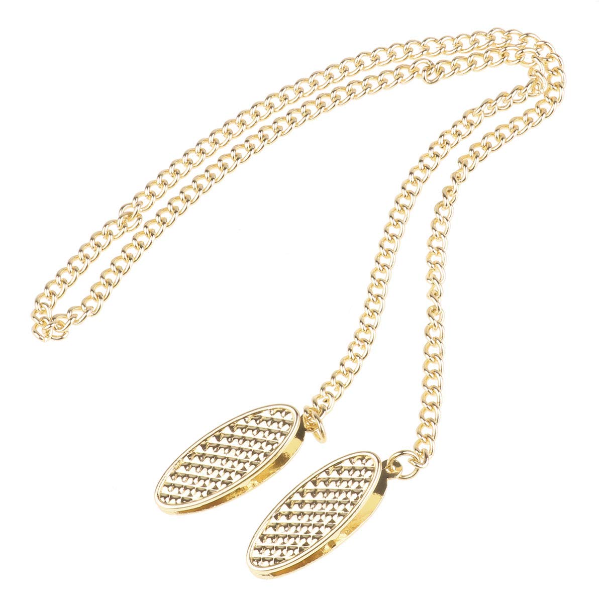 Durable Metallic Napkin Chain Bib Holder - Gold Alloy Napkin Clip for Table Setting, Party Decor, and Formal Dining Accessories