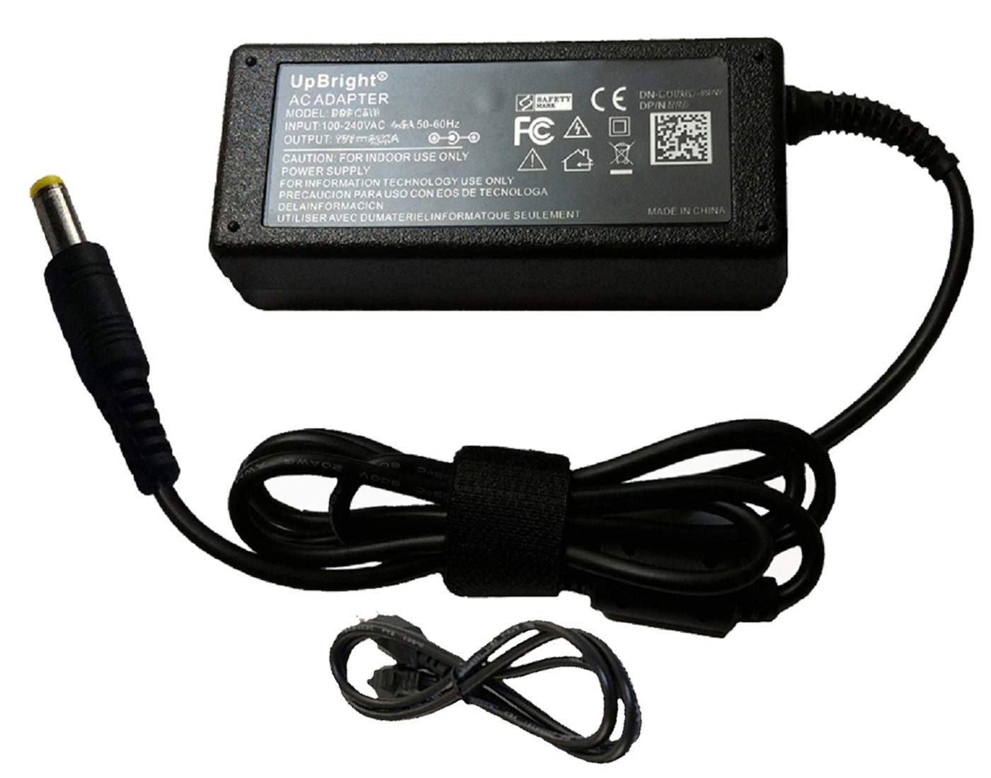 UpBright 15V AC/DC Power Adapter Compatible with Sony SRS-XB3, SRS-X55, SRS-BTX500, SRS-Z1000 Bluetooth Speakers - 15V 2.5A/3A Replacement Charger for Home, Office & Outdoor Use
