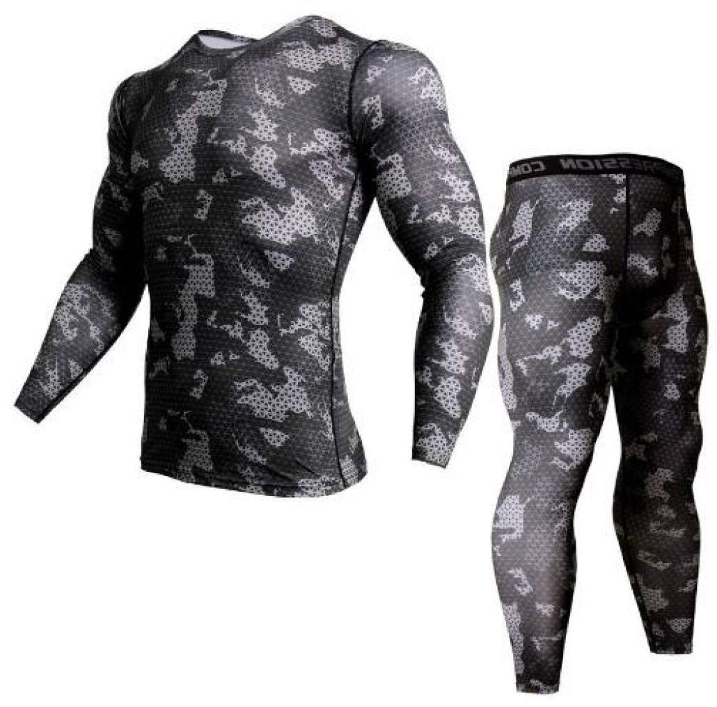 Men's Thermal Underwear Set - Compression Base Layer for Workout & Sports - Winter Warm Long Johns for Running, Skiing, Hiking & Outdoor Activities