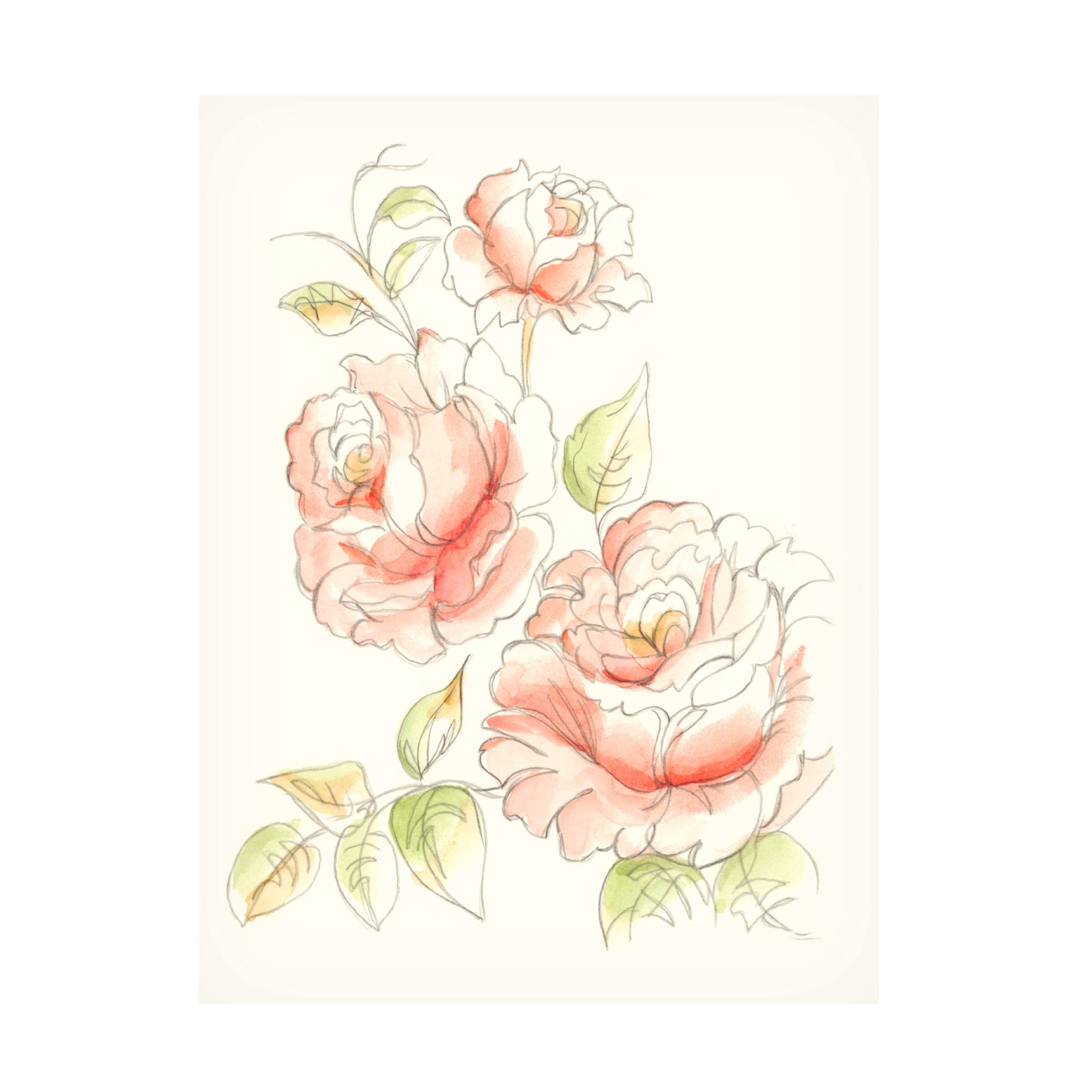 Ethan Harper Watercolor Floral Variety IV Canvas Art Print - Handmade Wall Decor for Living Room, Bedroom & Office - Perfect Gift for Home Decor Lovers