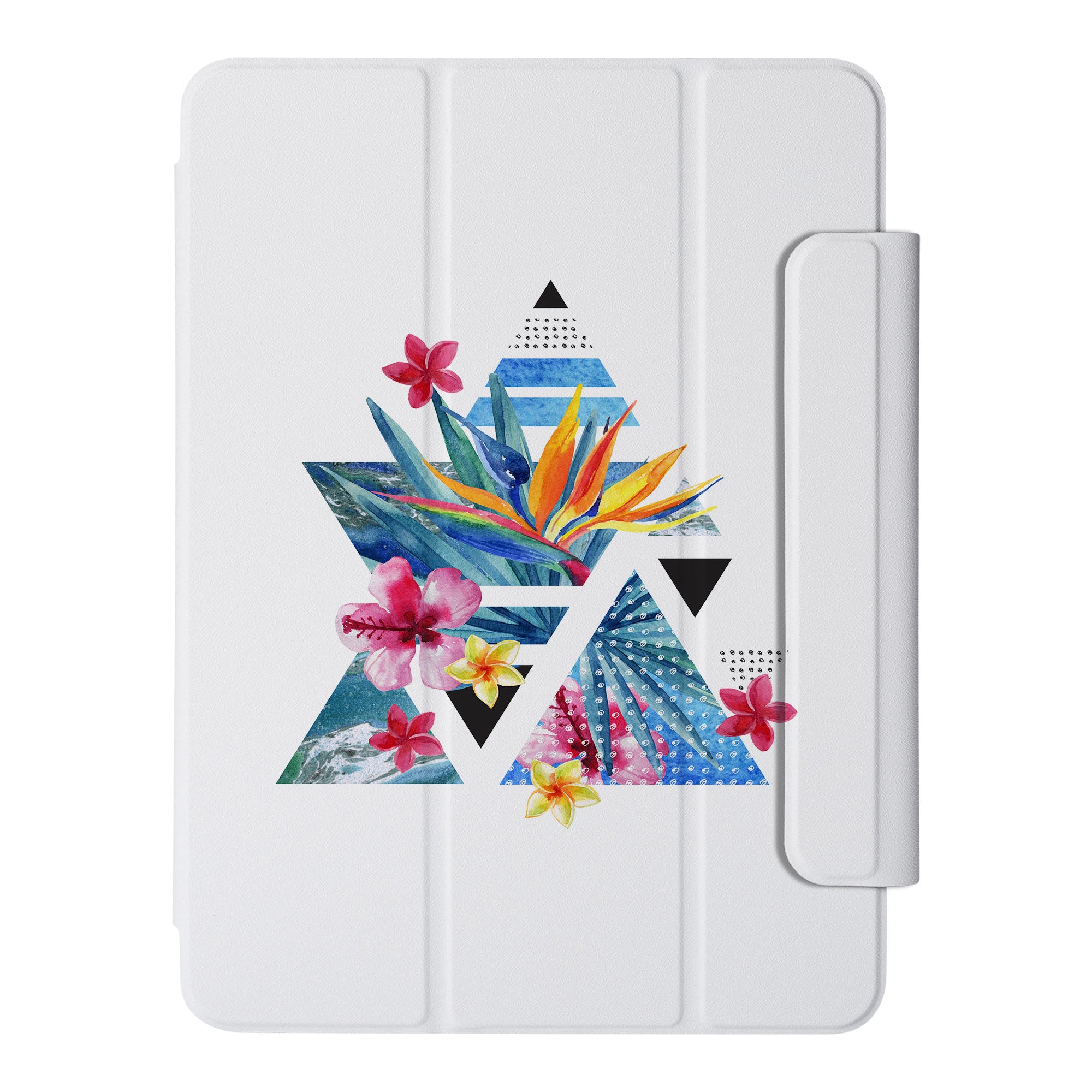 SlimFit Marble Flower iPad Case - Ultra Thin Lightweight Protective Cover for iPad Air/Pro (6th/5th/4th Gen) | Perfect for Work, Travel & Everyday Use