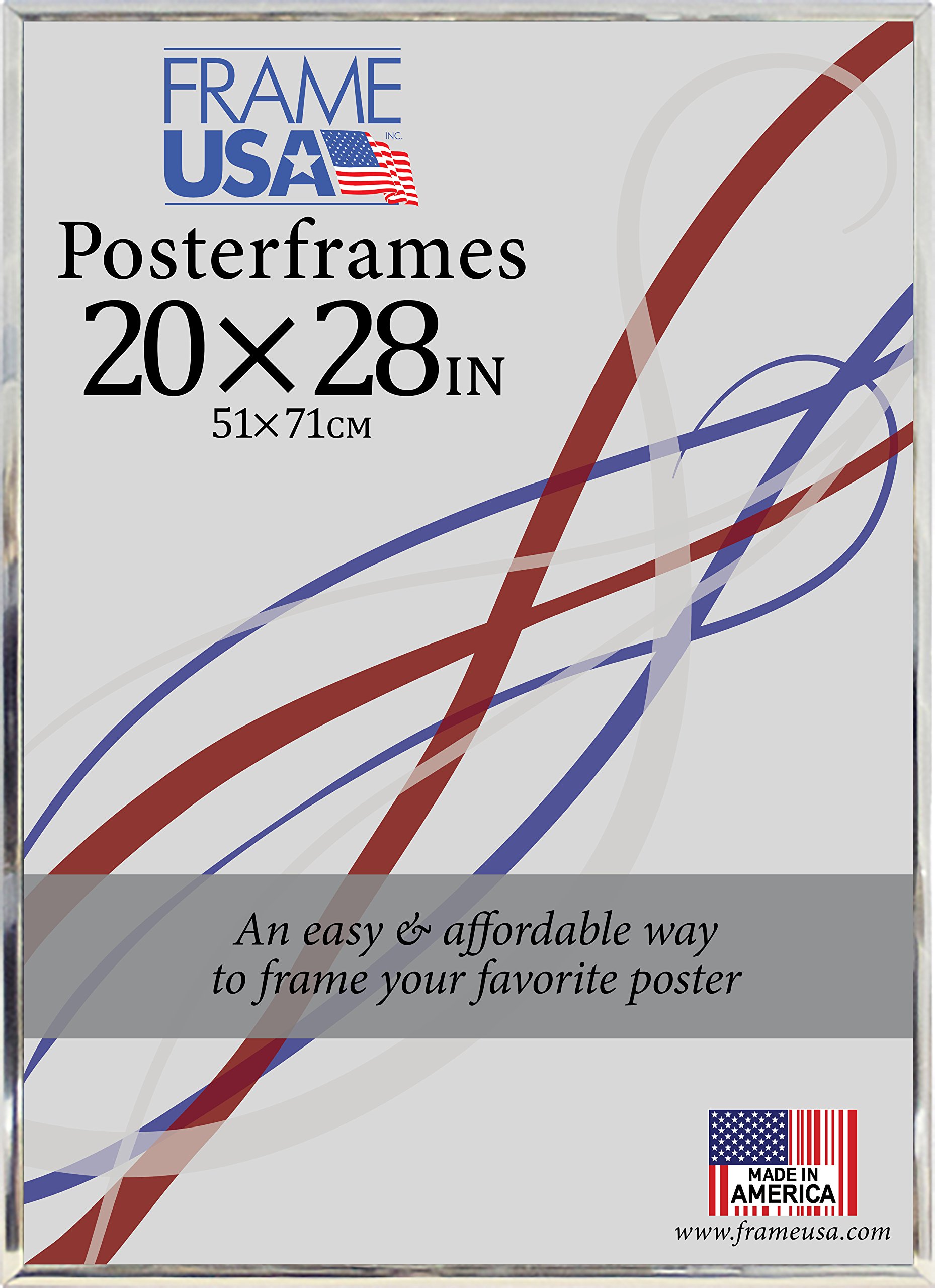 20x28 Hardboard Poster Frames - Silver & Multiple Colors | Wall Art Display for Home, Office & Dorm Decor | Frame USA