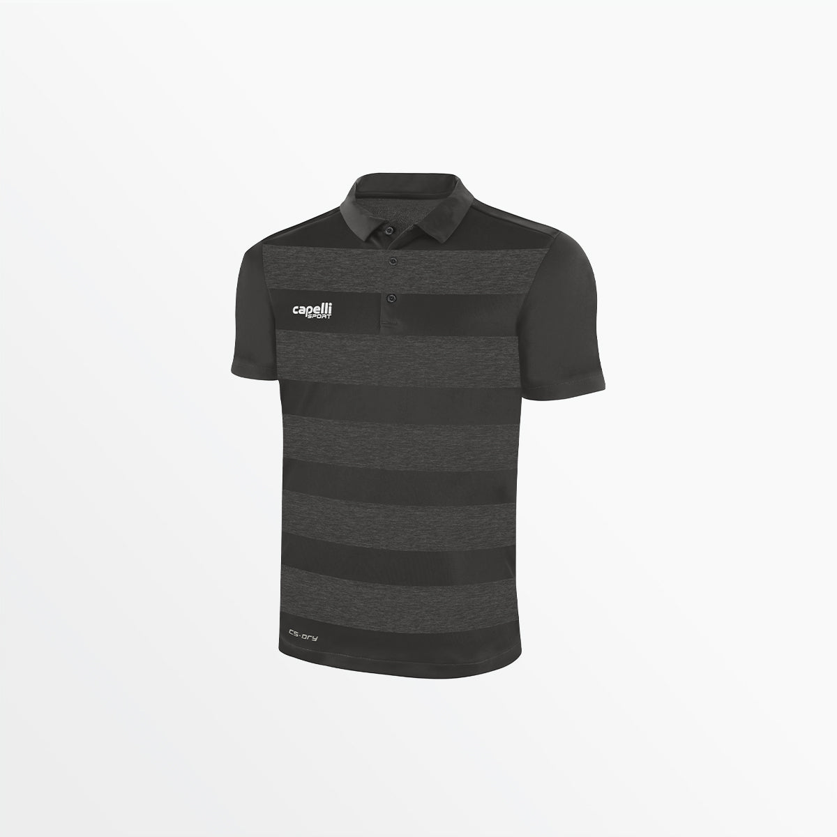 Men's Classic Stripe Poly Polo Shirt - Breathable & Comfortable for Golf, Work & Casual Wear