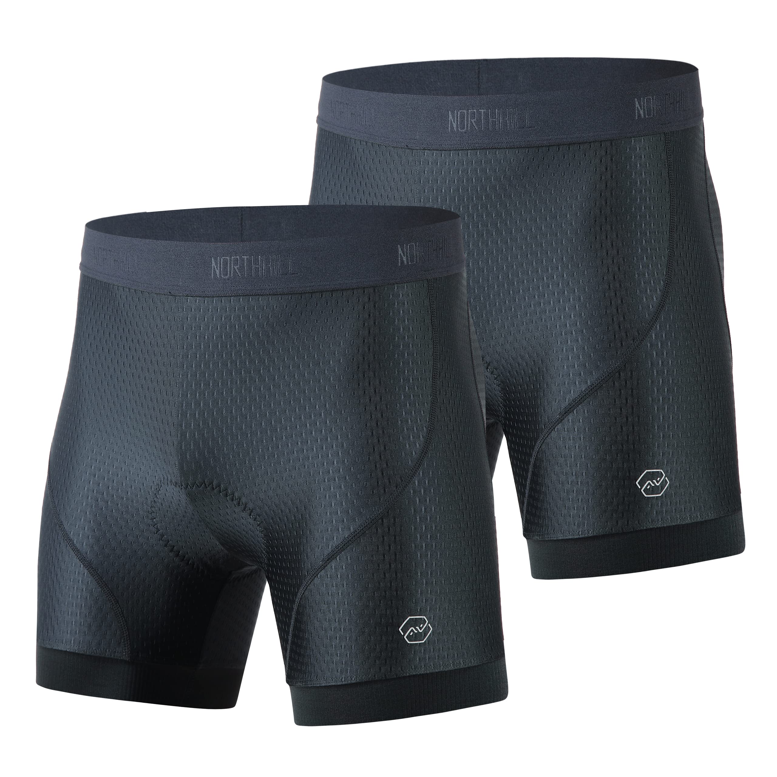 NORTHHILL Men's 4D Padded Cycling Underwear - Breathable Mountain Bike Shorts for MTB & Biking | Comfortable Riding Gear for Long Distance & Trail Cycling