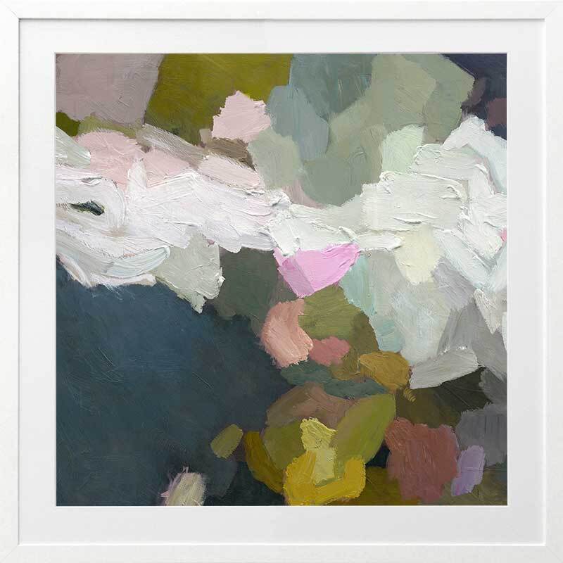 Elegant Cascading Impressions Framed Wall Art Print - Perfect for Living Room, Bedroom & Office Decor