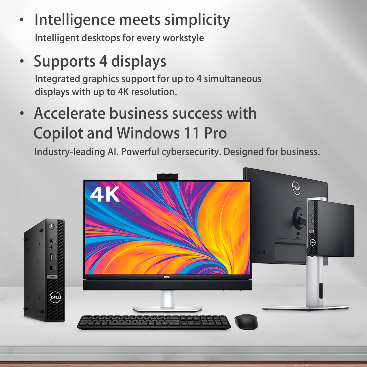 Dell OptiPlex 7000 Series Mini Form Factor (MFF) Desktop Computer - Intel Core i7 Processor, 16GB RAM, 512GB SSD, Intel UHD Graphics, Windows 11 Pro (Black) | Compact Business PC for Office, Home & Remote Work