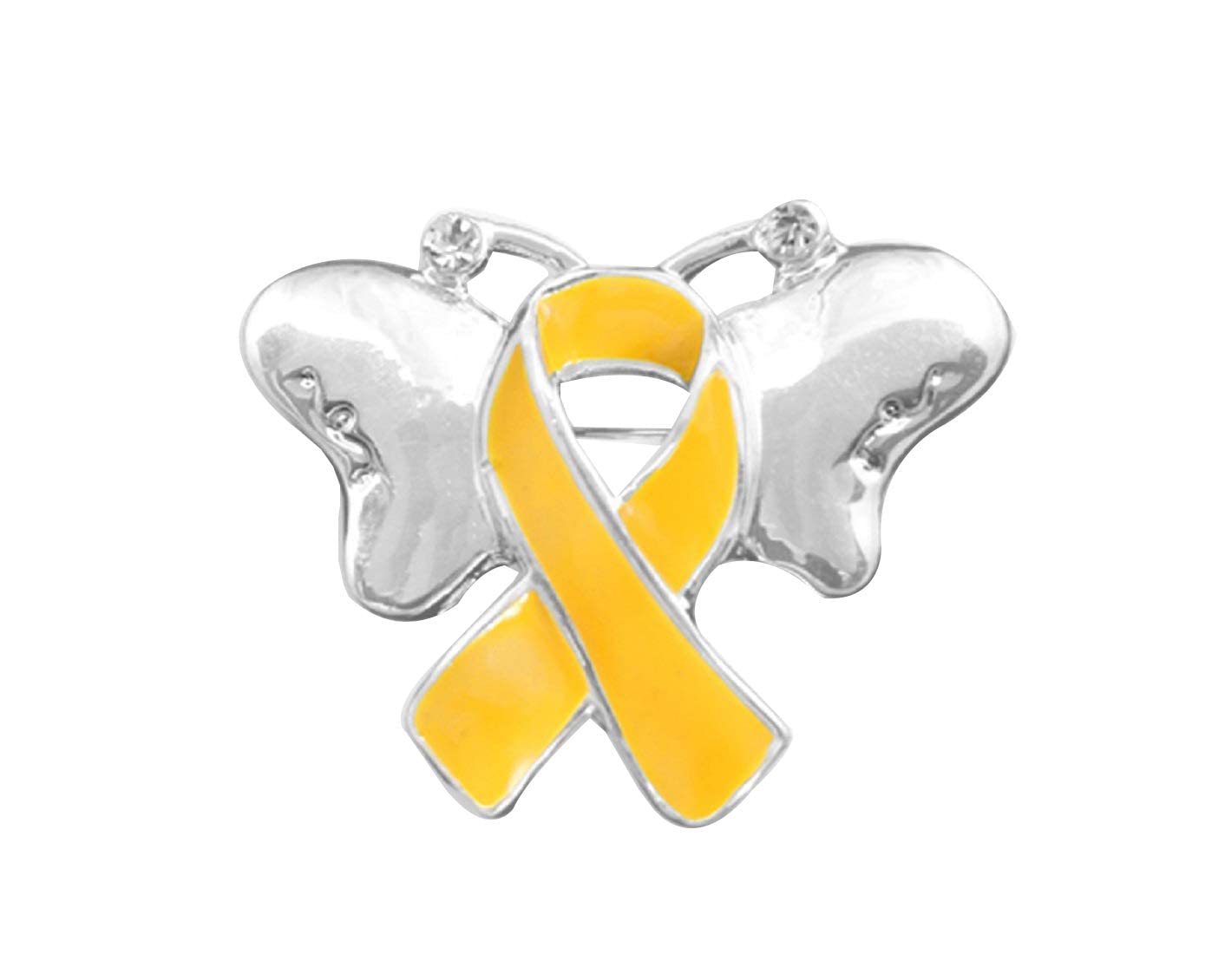 Wholesale Childhood Cancer Awareness Pins - Gold Ribbon & Butterfly Lapel Pins Bulk Pack for Support Groups, Events, Fundraising - Perfect Gifts to Show Support & Raise Awareness