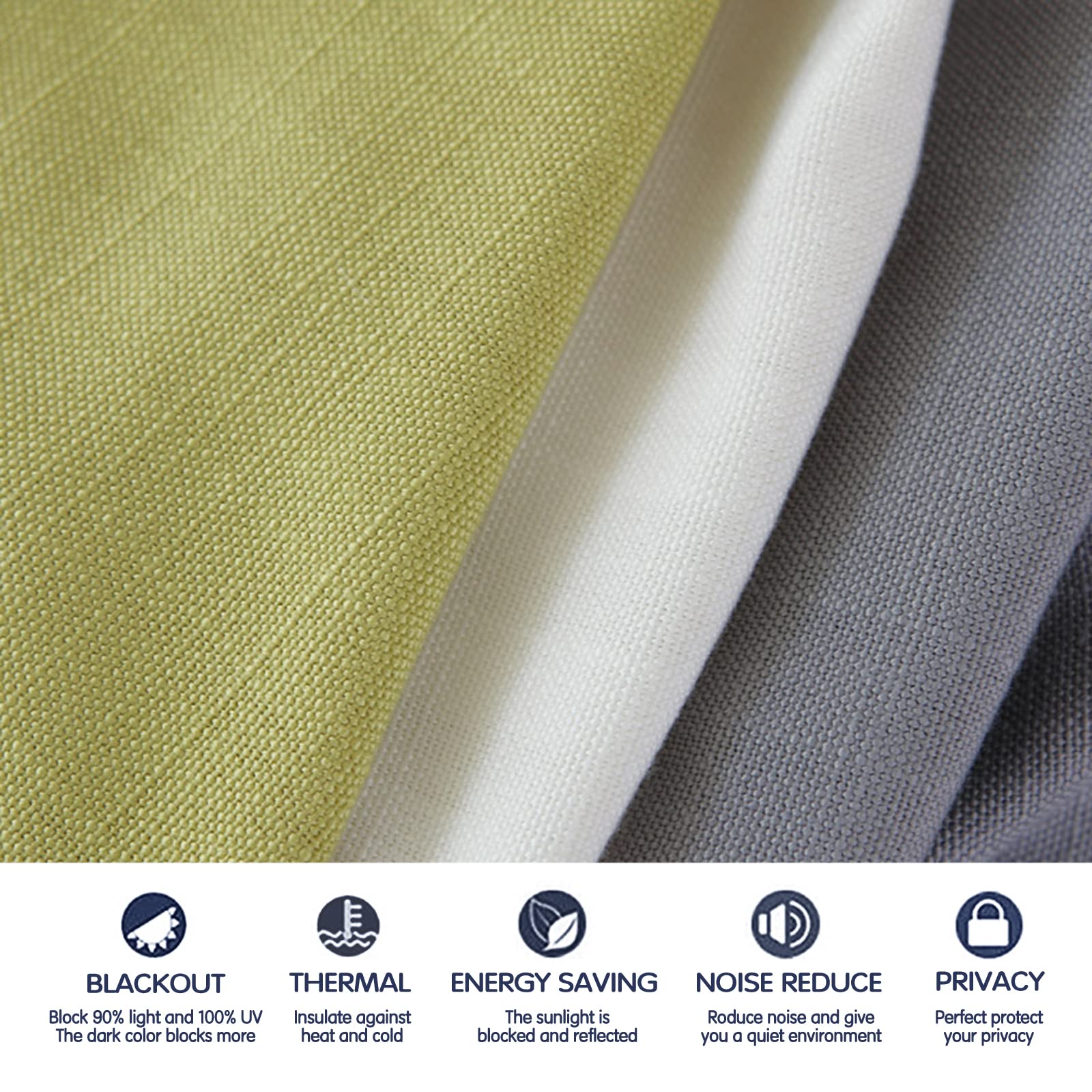 Cordless Roman Shades Window Blinds | Elegant Blackout Ivory Fabric | Custom Made for Windows & Doors | Perfect for Living Rooms & Bedrooms