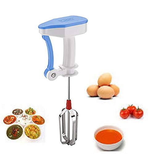 Stainless Steel Hand Blender - Egg Beater, Lassi & Butter Milk Maker - Perfect for Baking, Cooking & Smoothie Making at Home