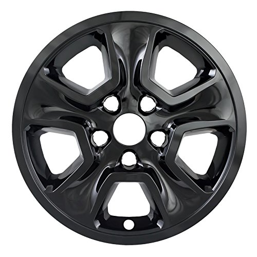 Black 17 Inch Hub Cap Wheel Skins for Jeep Grand Cherokee (Set of 4) - Durable Wheel Covers for Off-Road & City Driving