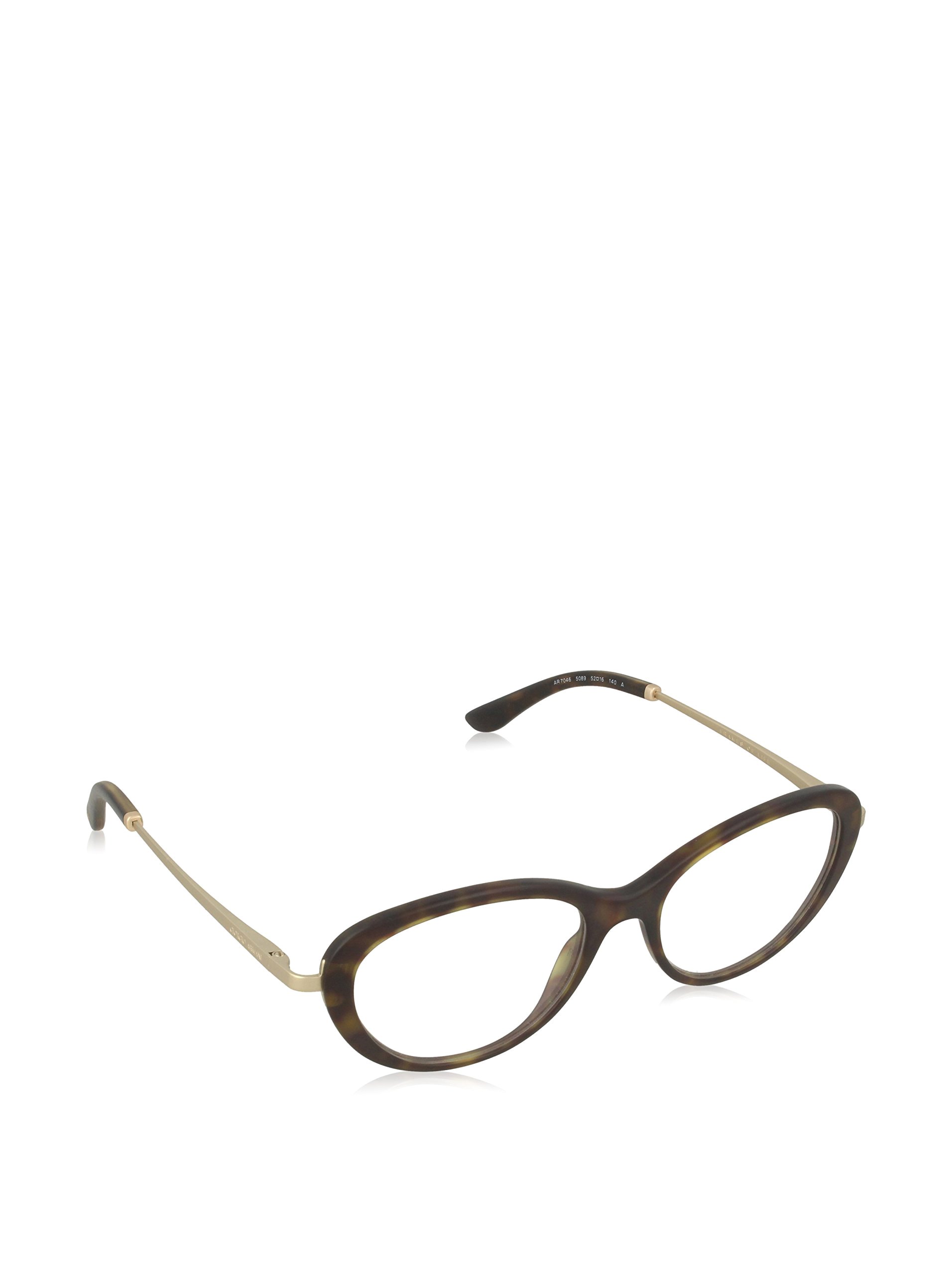 Giorgio Armani AR 7046 Cat Eye Acetate Sunglasses for Women - Matte Dark Havana (5089) 52/16/140 | Fashionable UV Protection Shades for Beach, Driving & Outdoor Activities